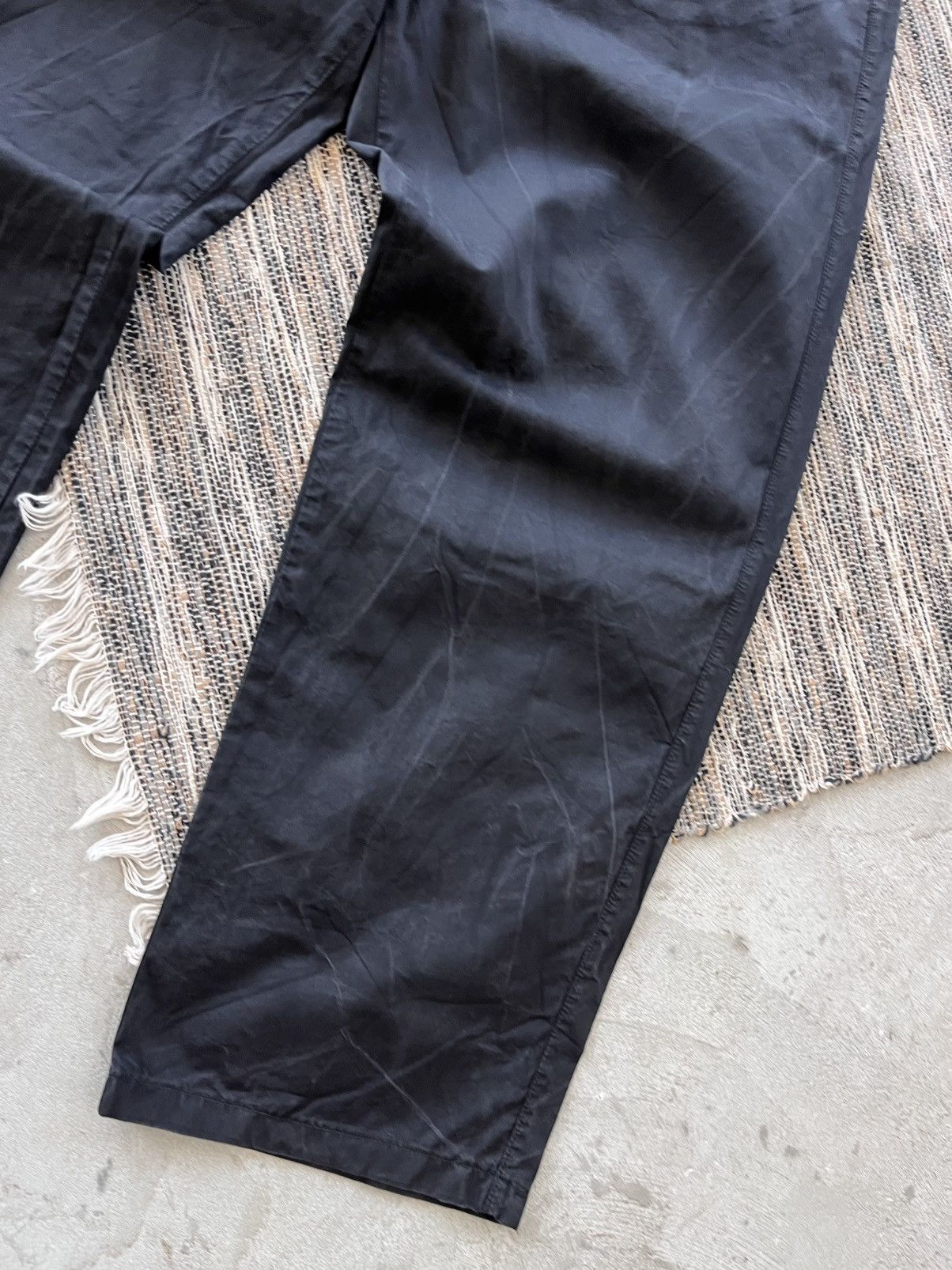 Armani Vintage Armani Black Jeans 36 Wide Fit Waxed Style Luxury Size US 36 / EU 52 - 4 Thumbnail