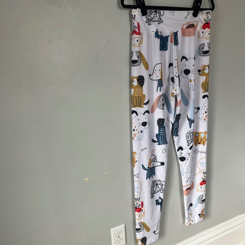 Other Women’s Cartoon Dog Graphic Print Leggings White Multi Size 30" / US 8 / IT 44 - 4 Thumbnail