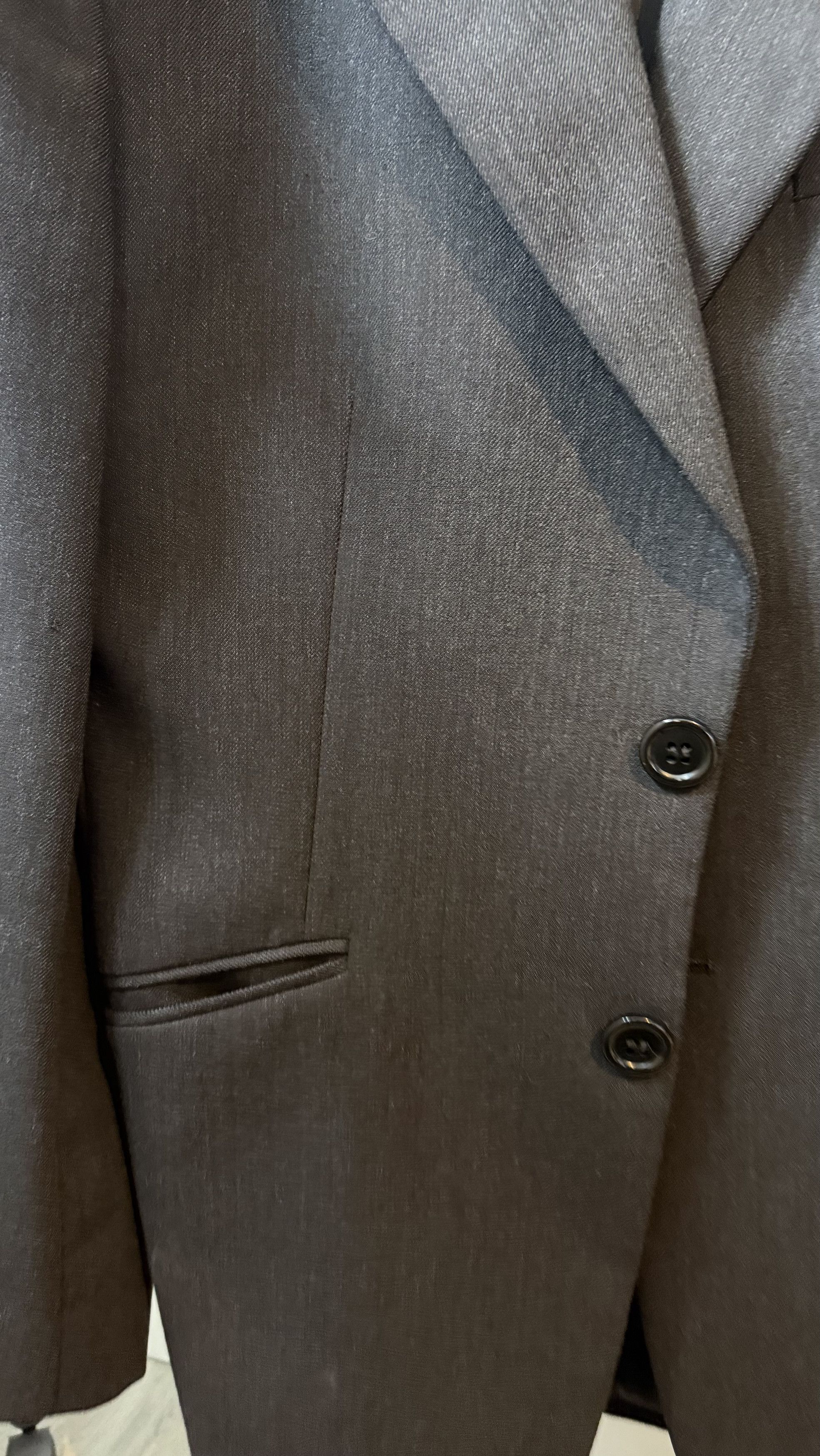 Dolce & Gabbana Dolce & Gabbana men's anthracite wool suit jacket Size 46R - 10 Thumbnail