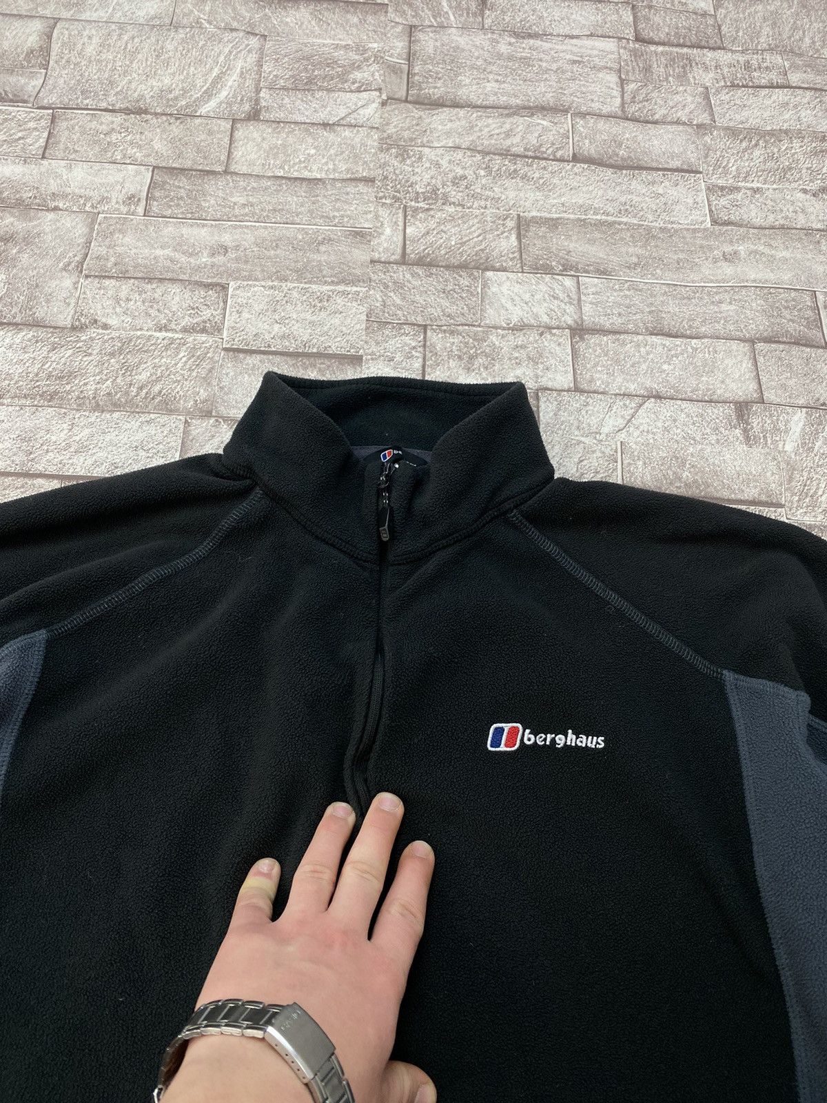 Berghaus × Japanese Brand × Mountain Hardwear Berghaus Black Quarter Zip Techwear Fleece Men’s XXl Size US XL / EU 56 / 4 - 5 Thumbnail
