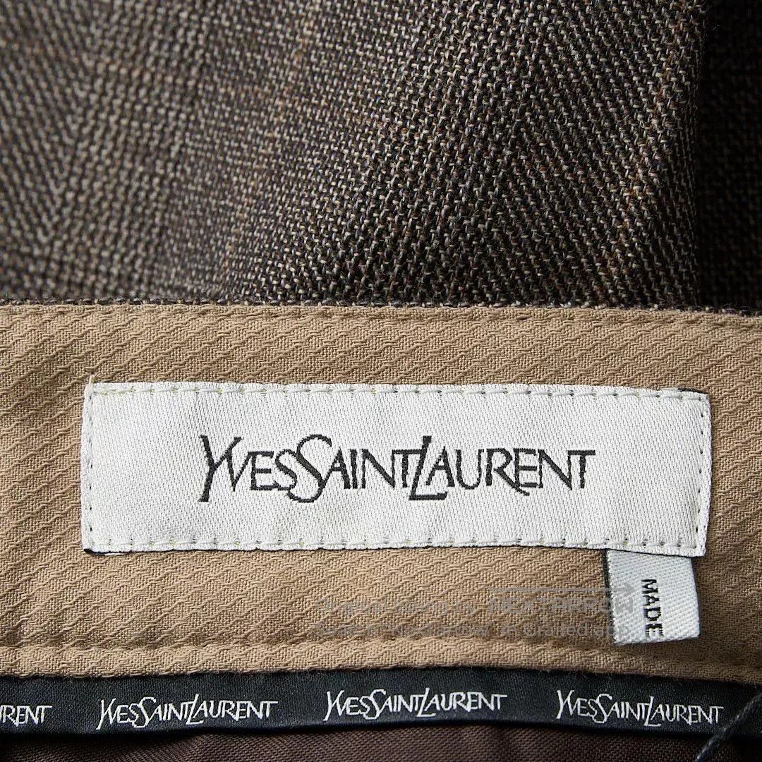 Saint Laurent Paris Saint Laurent Brown Checkered Drawstring Pants. Size US 28 / EU 44 - 6 Thumbnail