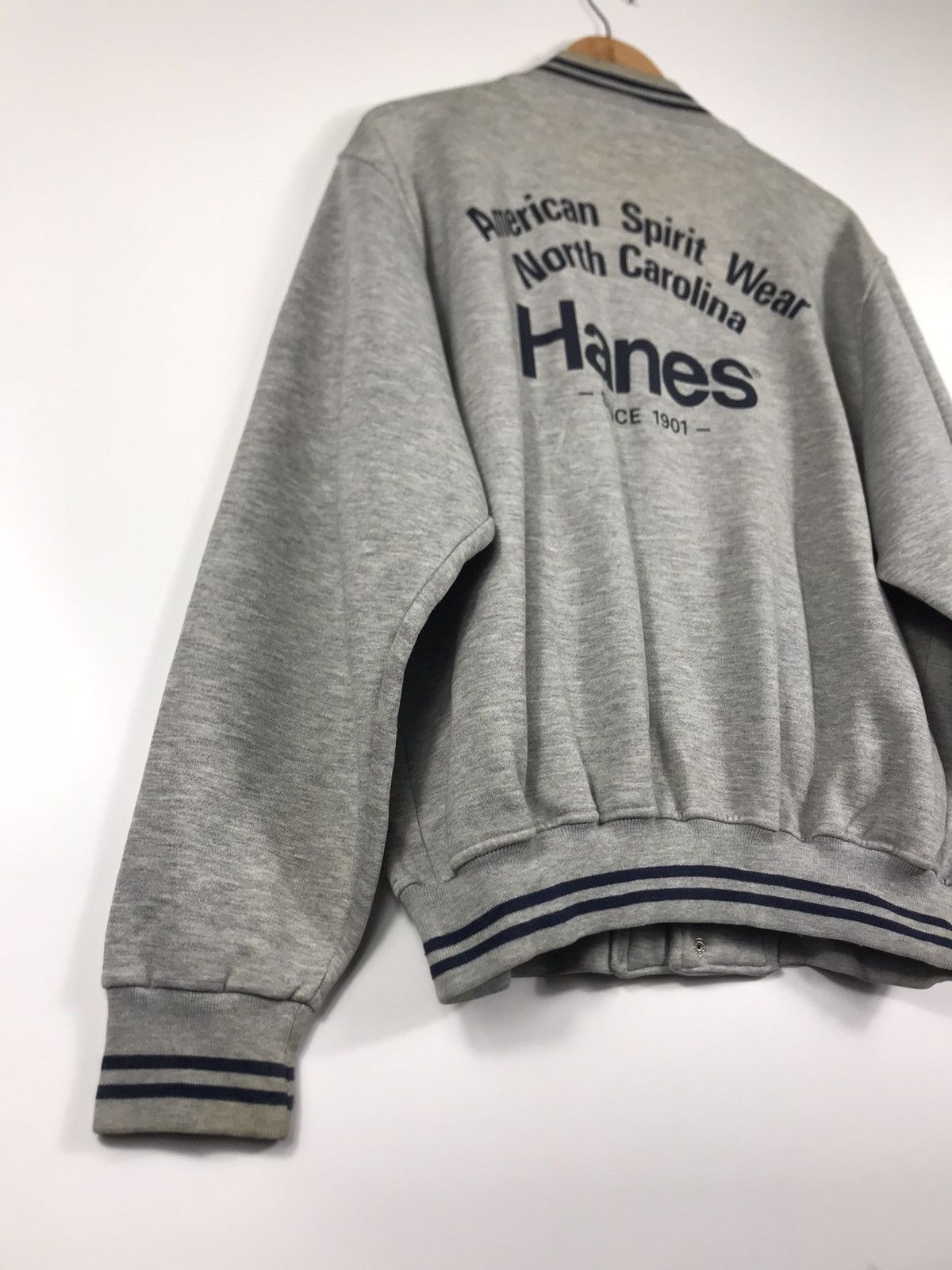 Hanes × Vintage ⚡️Vintage Hanes North Carolina Varsity Jacket Size US L / EU 52-54 / 3 - 14 Thumbnail