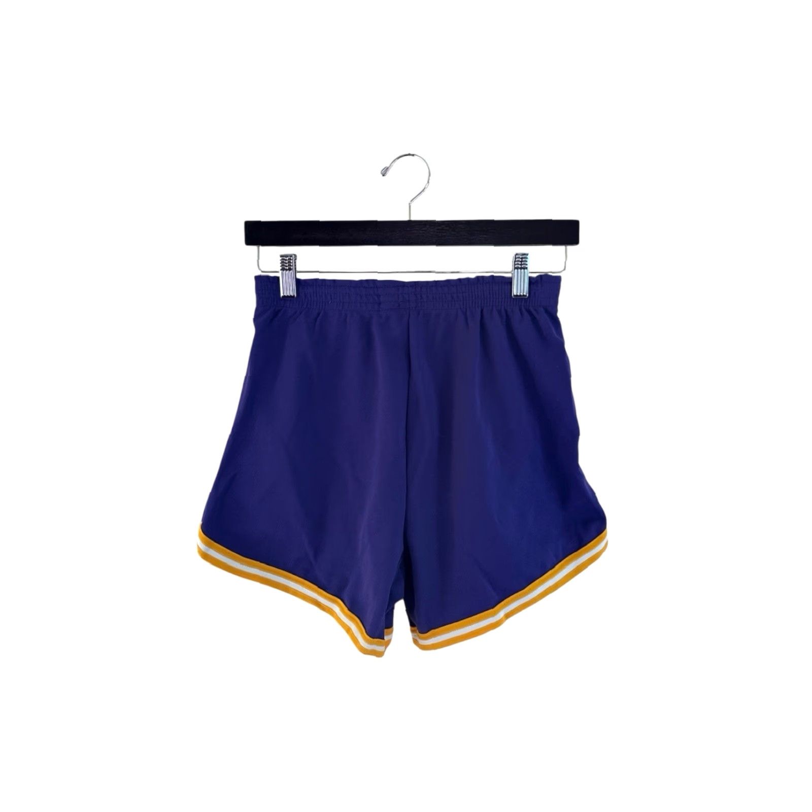 Vintage VINTAGE Don Alleson Basketball Gym Shorts Womens L NOS NWOT 90s USA Purple Logo Athletic Nylon 4.5" Inseam Girls-? Size 36" / US 14 / IT 50 - 6 Thumbnail