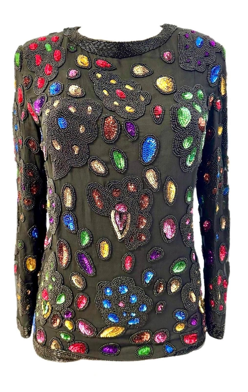 Other Sequin Top Black Multi size 6 Size M / US 6-8 / IT 42-44 - 2 Thumbnail