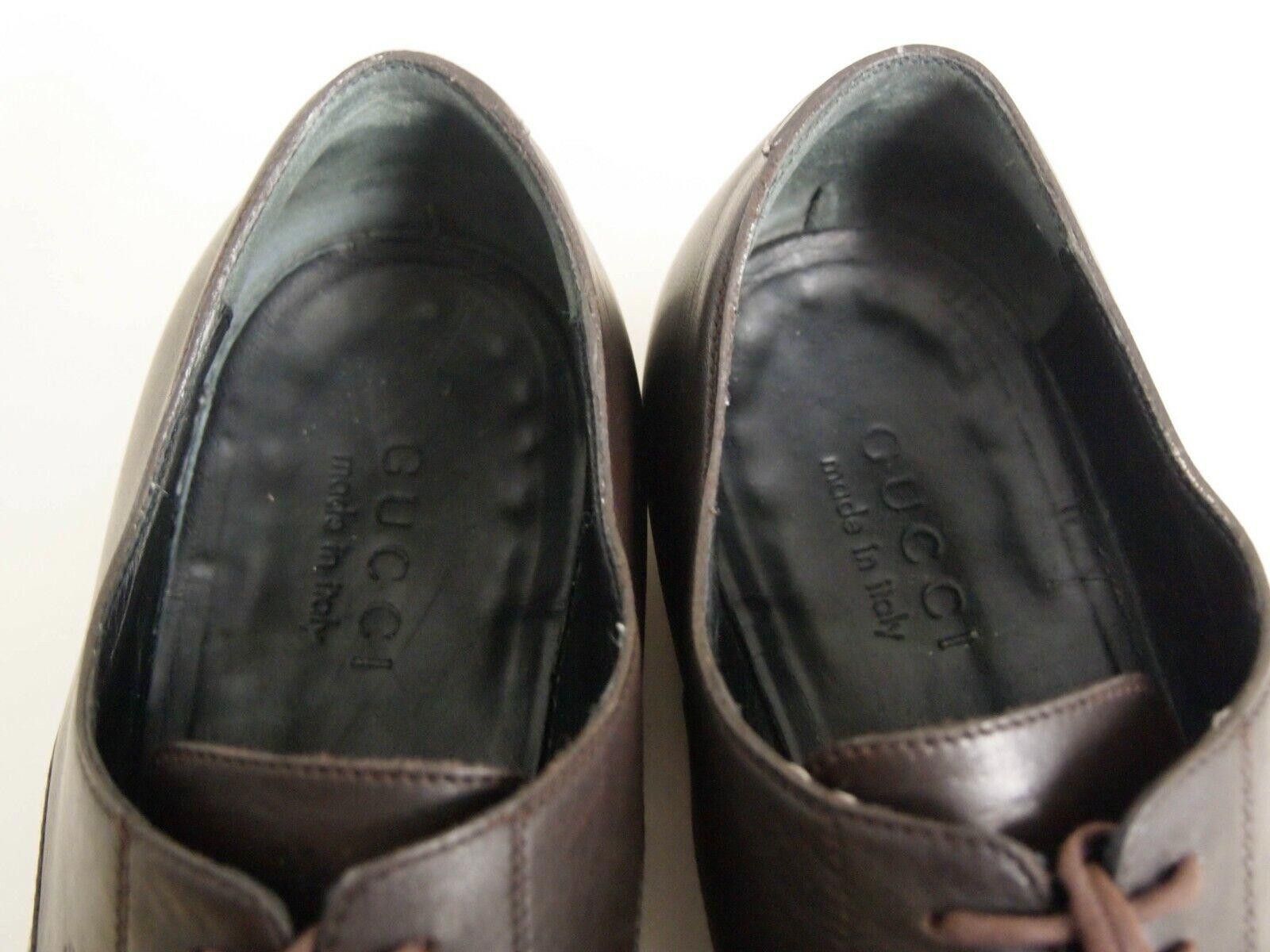 Gucci Gucci Cap Toe Derby Oxfords Brown Leather EU 41 US 8 $680 Size US 8 / EU 41 - 8 Thumbnail