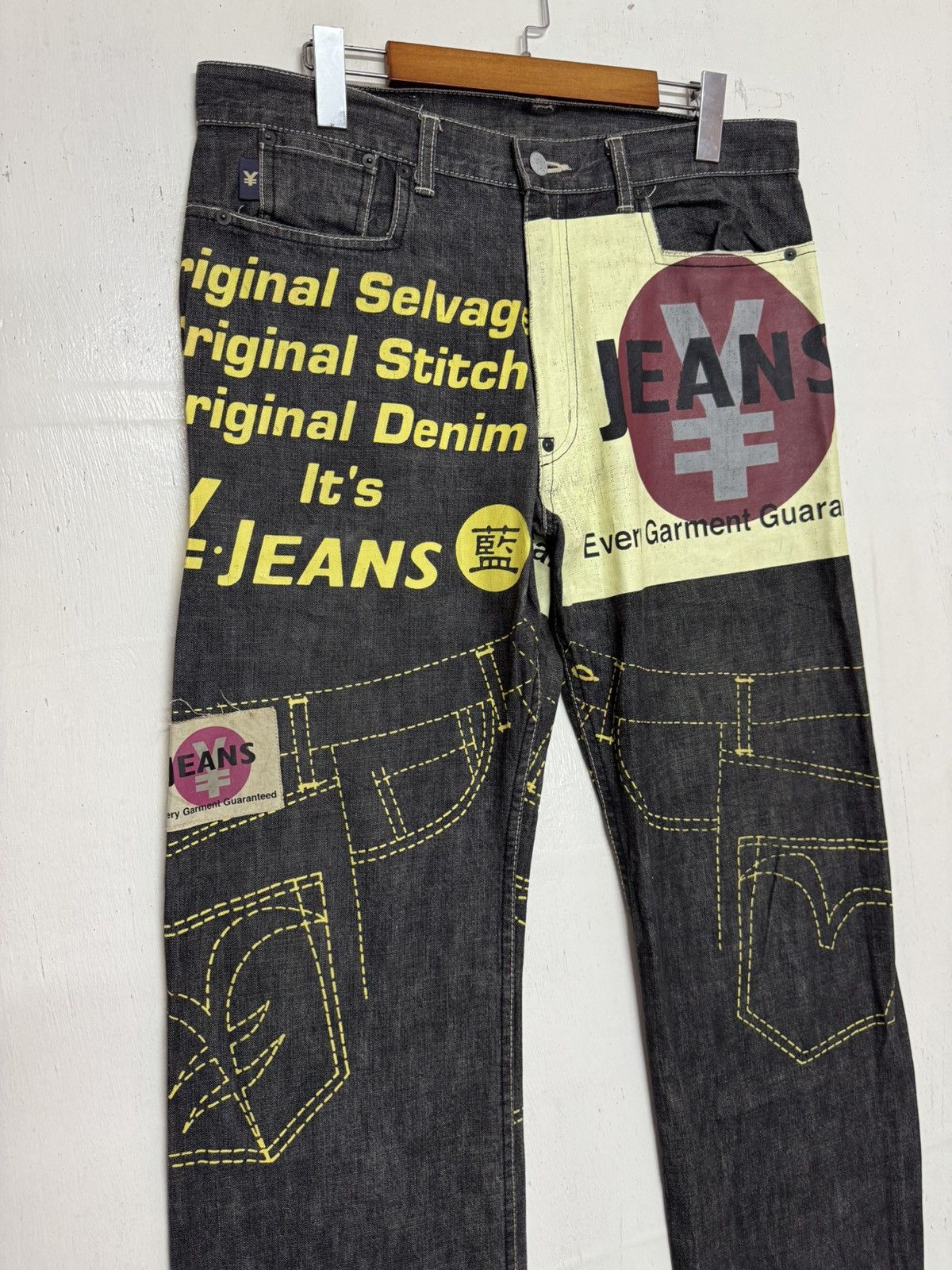 Japanese Brand × Vintage Yen japanase jeans Size US 36 / EU 52 - 5 Thumbnail