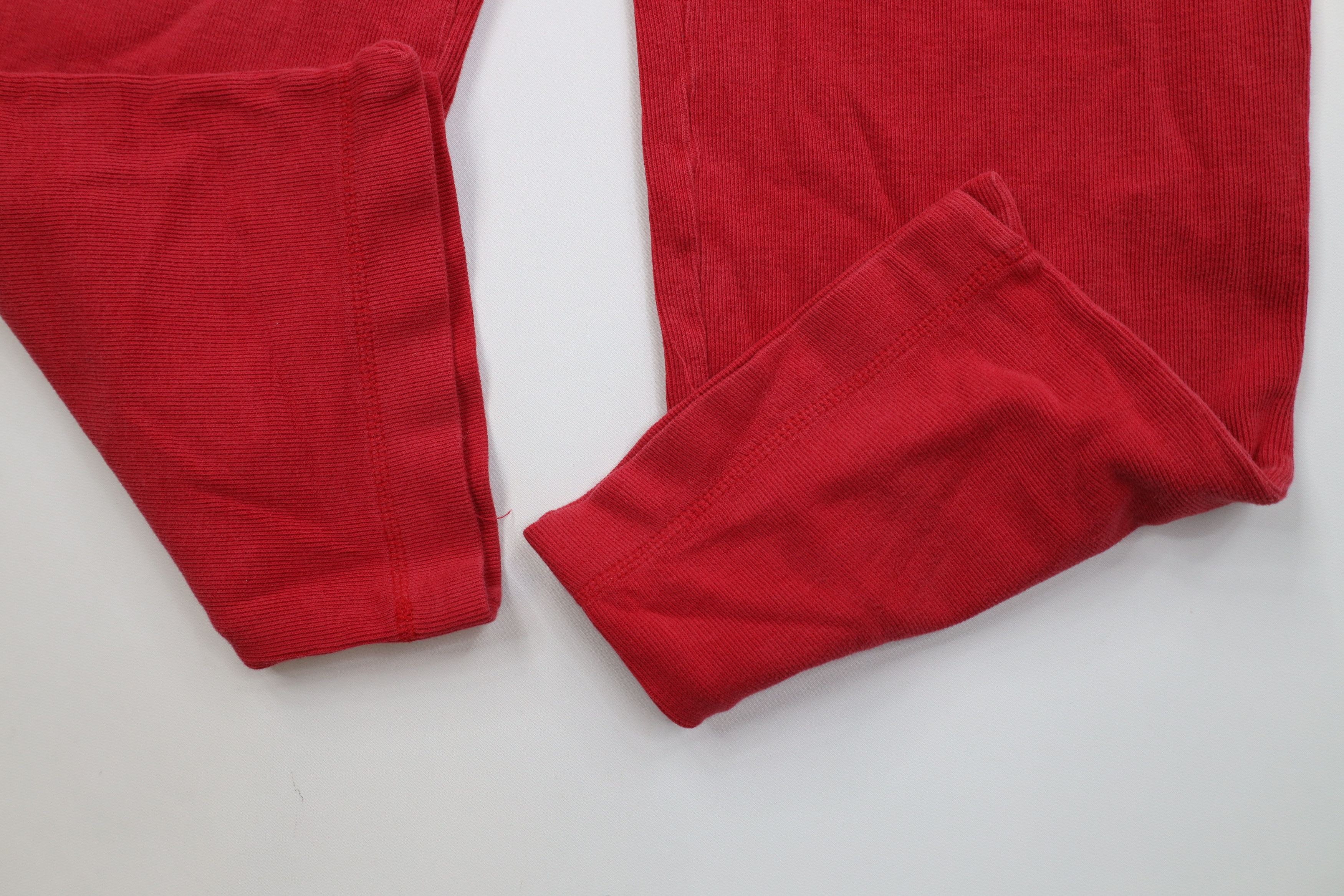 Vintage Vintage 90s Y2K Streetwear Ribbed Knit Wide Leg Pants Size 32" / US 10 / IT 46 - 8 Thumbnail