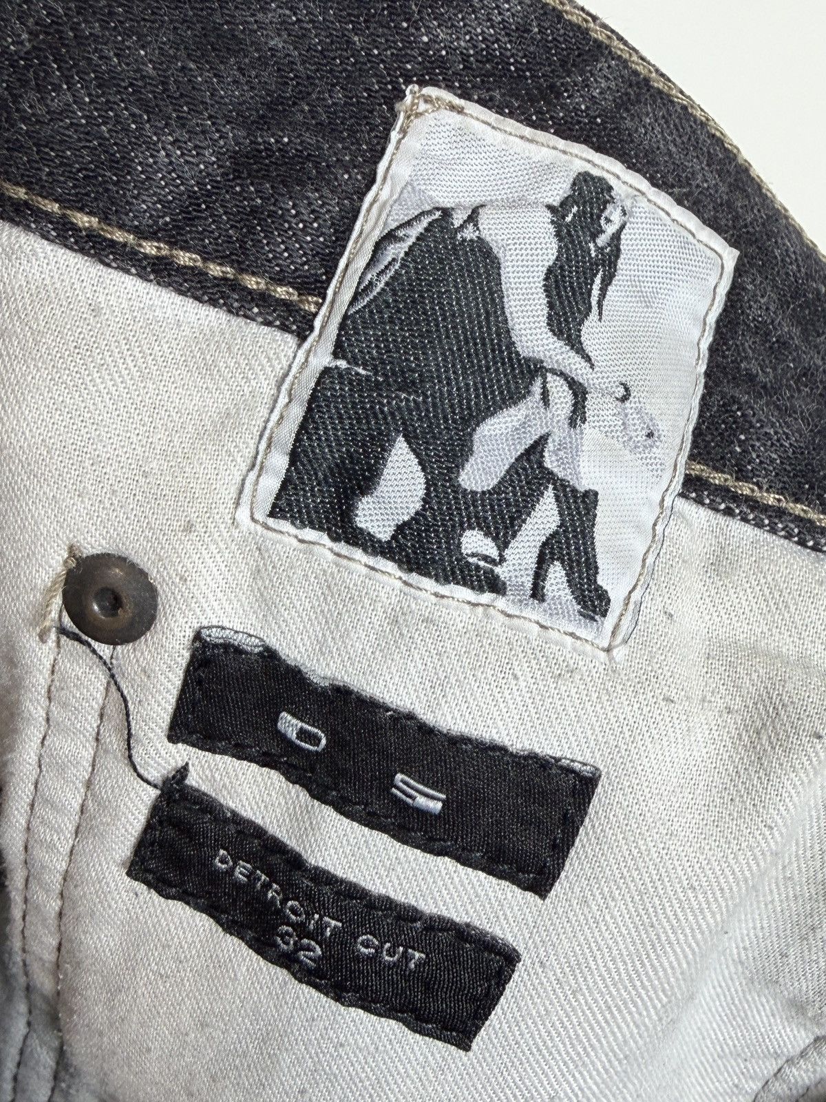 Rick Owens FW16 Rick Owens DRKSHDW Bleach Vomit Detroit Denim Jeans Size US 32 / EU 48 - 11 Thumbnail