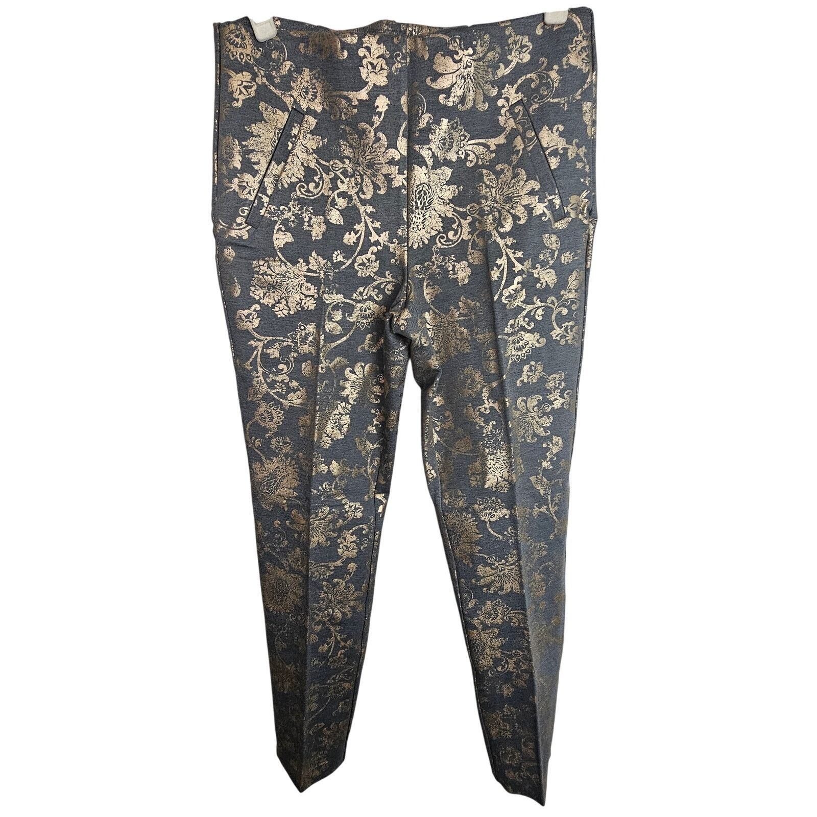 Chicos Chicos Pants 0.5T (US 6T) Juliet So Slimming Floral Damask Size 28" / US 6 / IT 42 - 1 Thumbnail