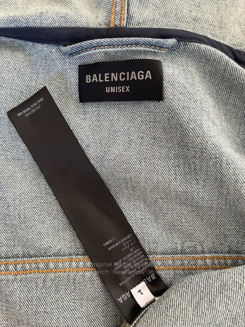 Balenciaga Balenciaga Graffiti Beaded Denim Jacket Size US S / EU 44-46 / 1 - 3 Thumbnail