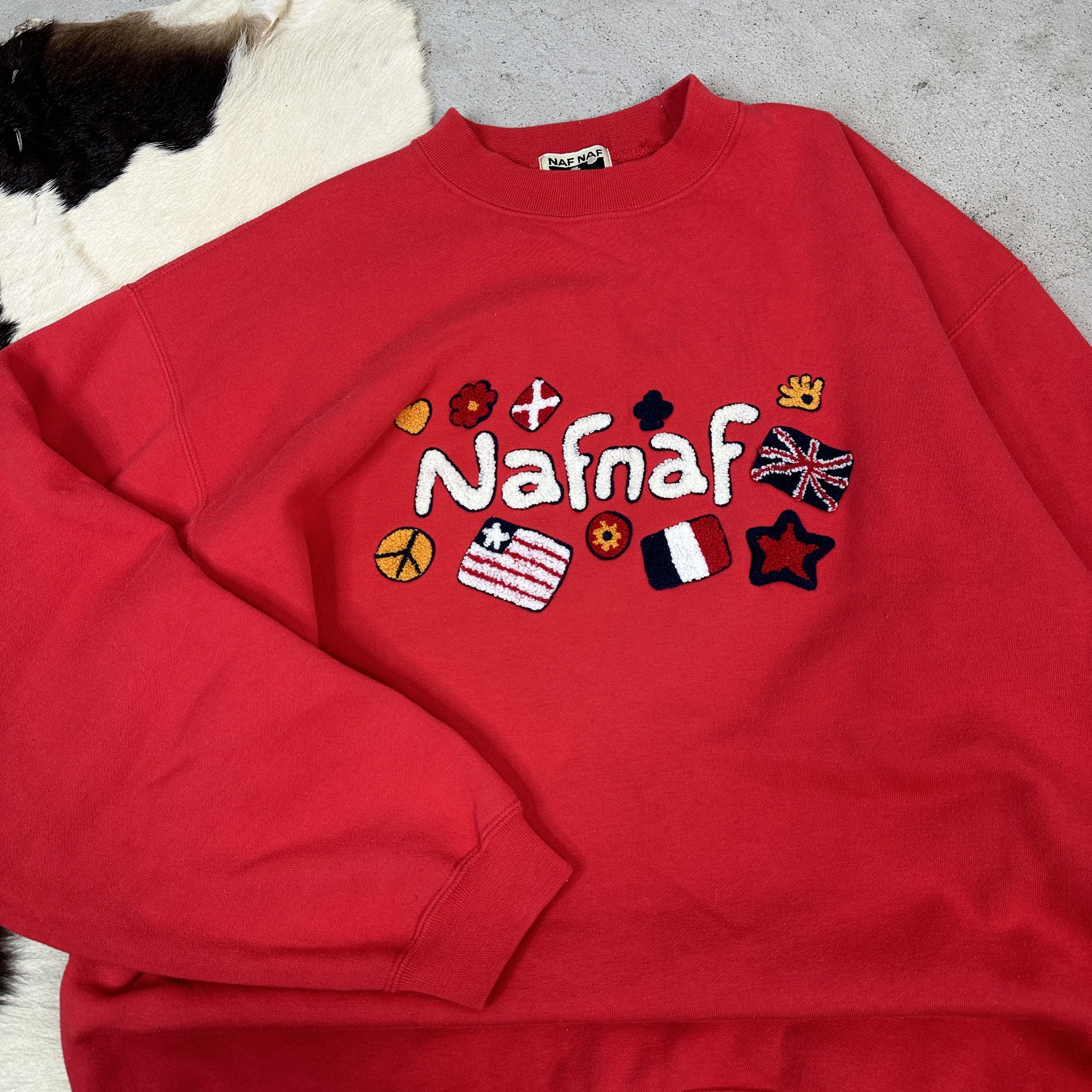 Vintage Vintage Naf Naf 90s Sweatshirt Size US XL / EU 56 / 4 - 3 Thumbnail