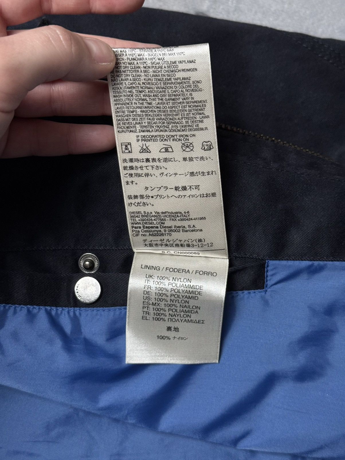 Diesel Rare Vintage Diesel Cotton Jacket Logo Black y2k 90s Size US M / EU 48-50 / 2 - 12 Thumbnail
