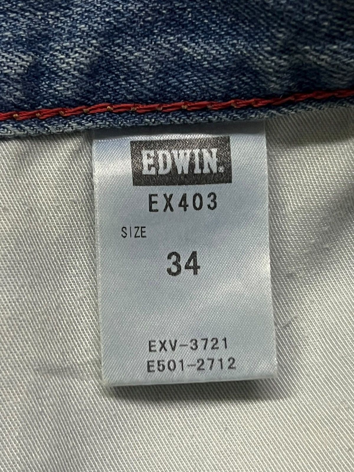 Edwin Vintage Edwin EX403 Japan - Faded Light Wash, Distressed Size US 37 - 12 Thumbnail