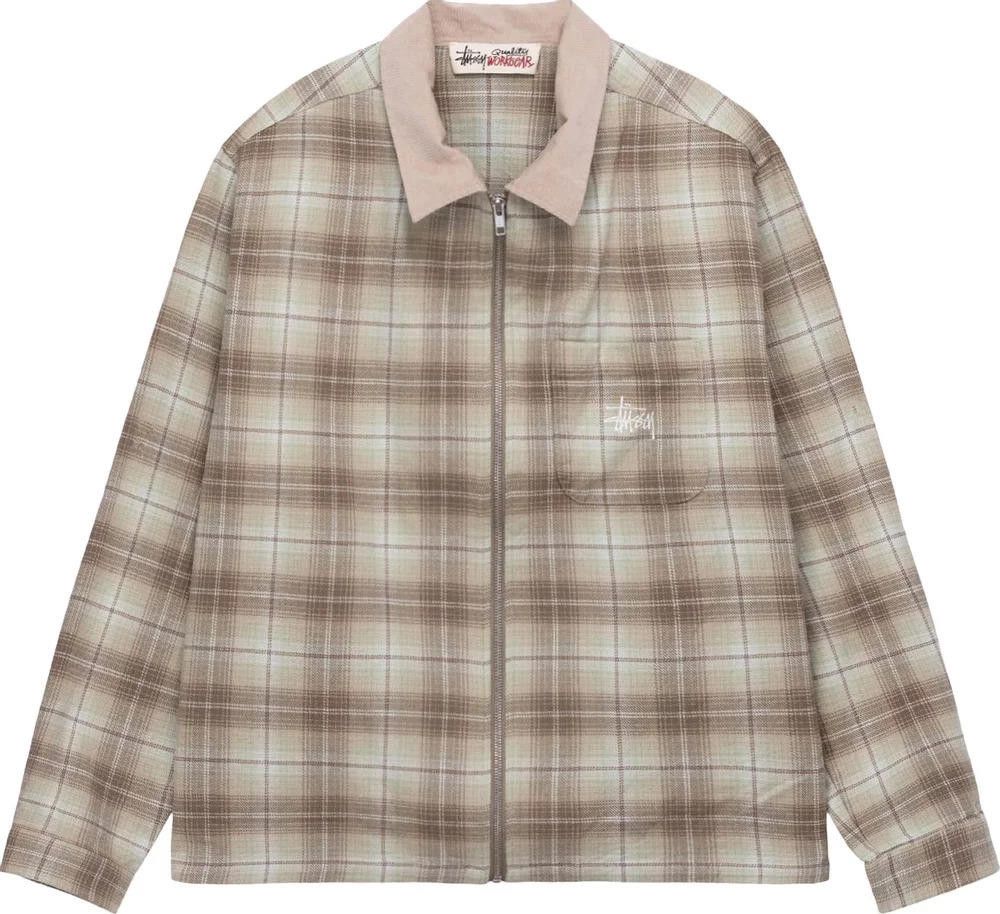 Stussy Stussy Frank Plaid Zip Shirt | Grailed