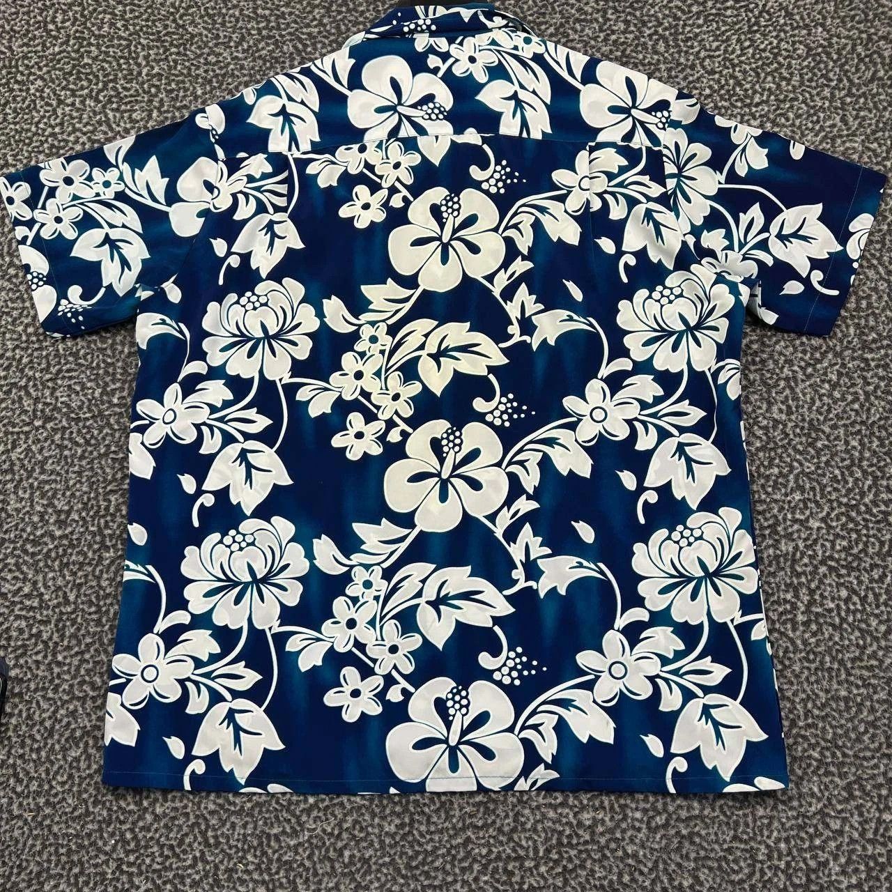 Kennington Ltd. Kennington Shirt Men Blue Hawaiian Button Up Collared L Size US L / EU 52-54 / 3 - 2 Thumbnail