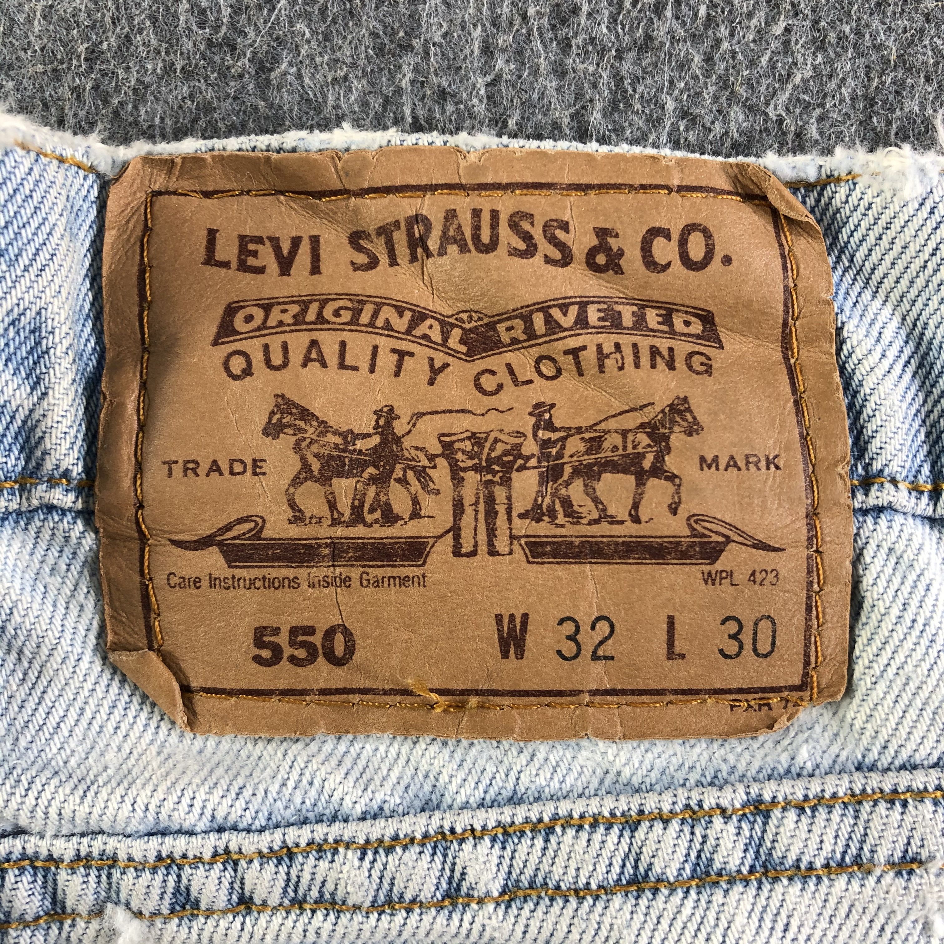 Levi's Vintage Light Wash Levis 550 Jeans-J4514 Size US 31 - 5 Thumbnail