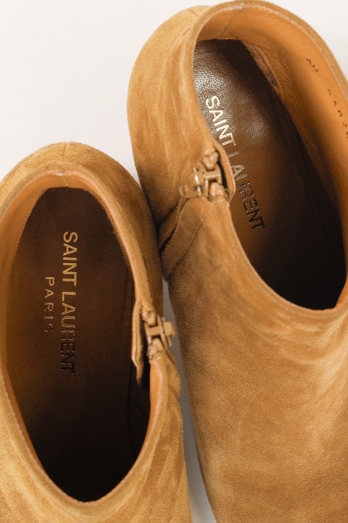Yves Saint Laurent Saint Laurent Babies 70s Fringe Camel-Brown Suede Boots Size US 8 / IT 38 - 9 Thumbnail