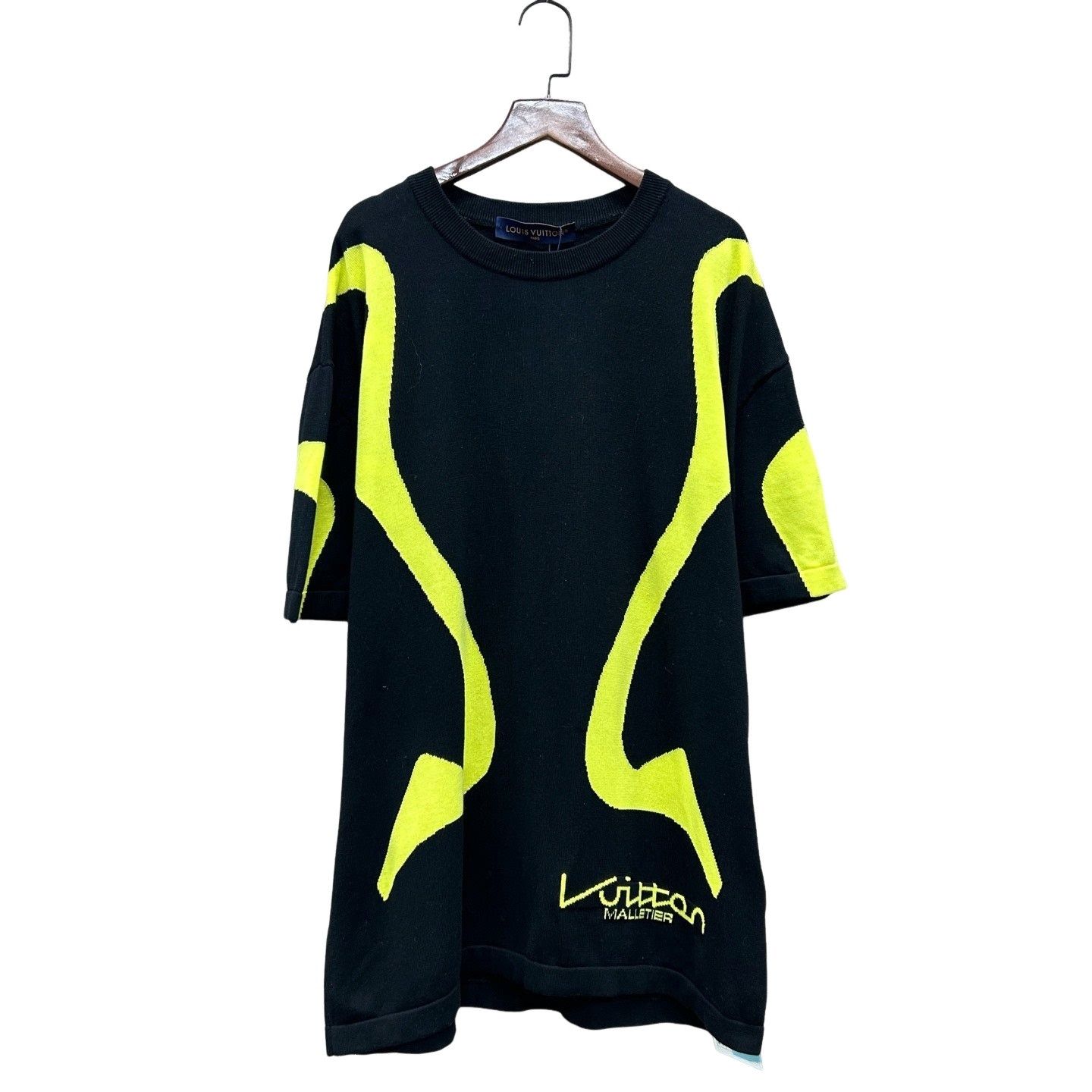 Louis Vuitton Louis Vuitton Yellow Graphic Knit Sweater Size M Size US M / EU 48-50 / 2 - 1 Thumbnail