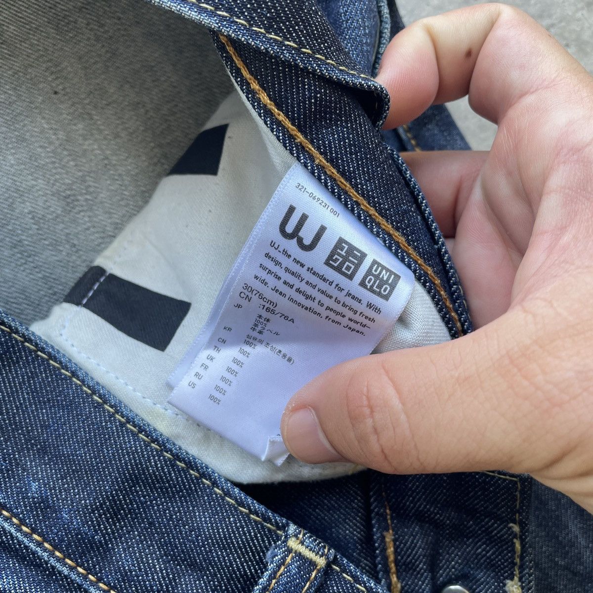 Japanese Brand W31x30.5💥 Vintage Japanese Dark Blue Denim Jeans Pants Size US 31 - 8 Thumbnail
