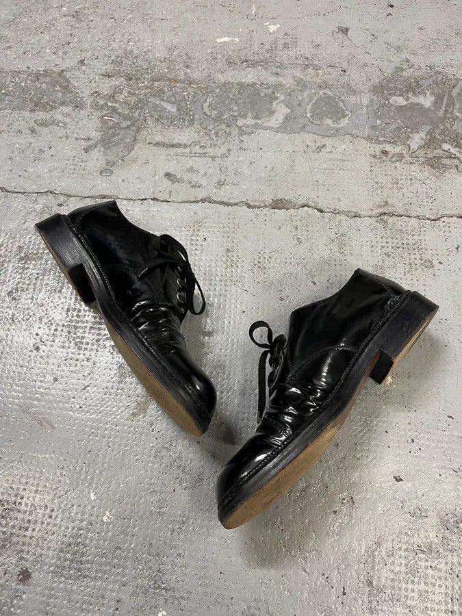 Dolce & Gabbana 2000s Dolce & Gabbana Black Class Leather Derbies Size US 7.5 / EU 40-41 - 3 Thumbnail