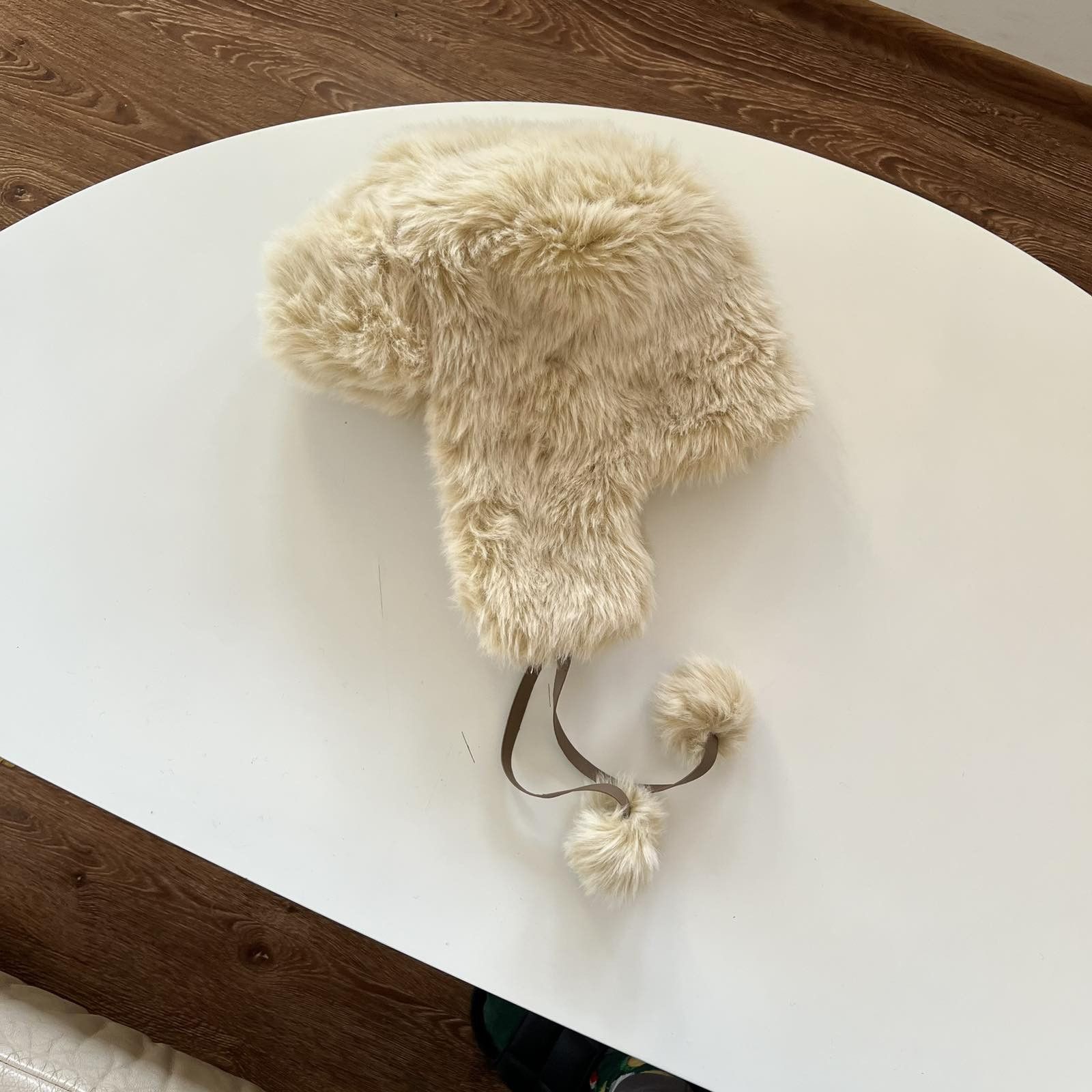 Japanese Brand USHANKA Y2K MOHAIR FUZZY HAT ASAP STYLE Size ONE SIZE - 1 Thumbnail