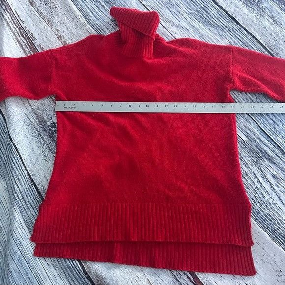 Other Bartolini Wool Cashmere Blend RedTurtleneck Sweater Size S / US 4 / IT 40 - 7 Thumbnail