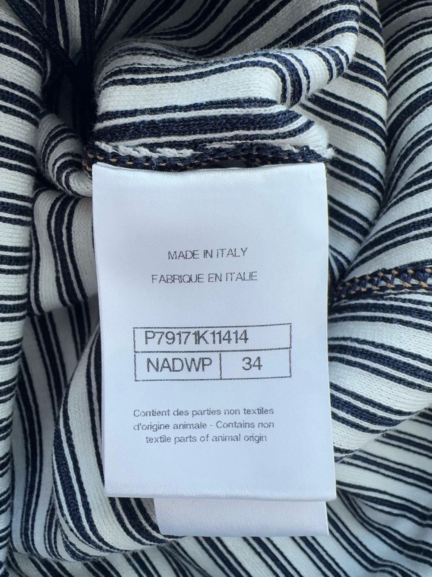 Chanel Chanel 25Ss metal logo striped cami dress 34 Size XS / US 0-2 / IT 36-38 - 9 Thumbnail