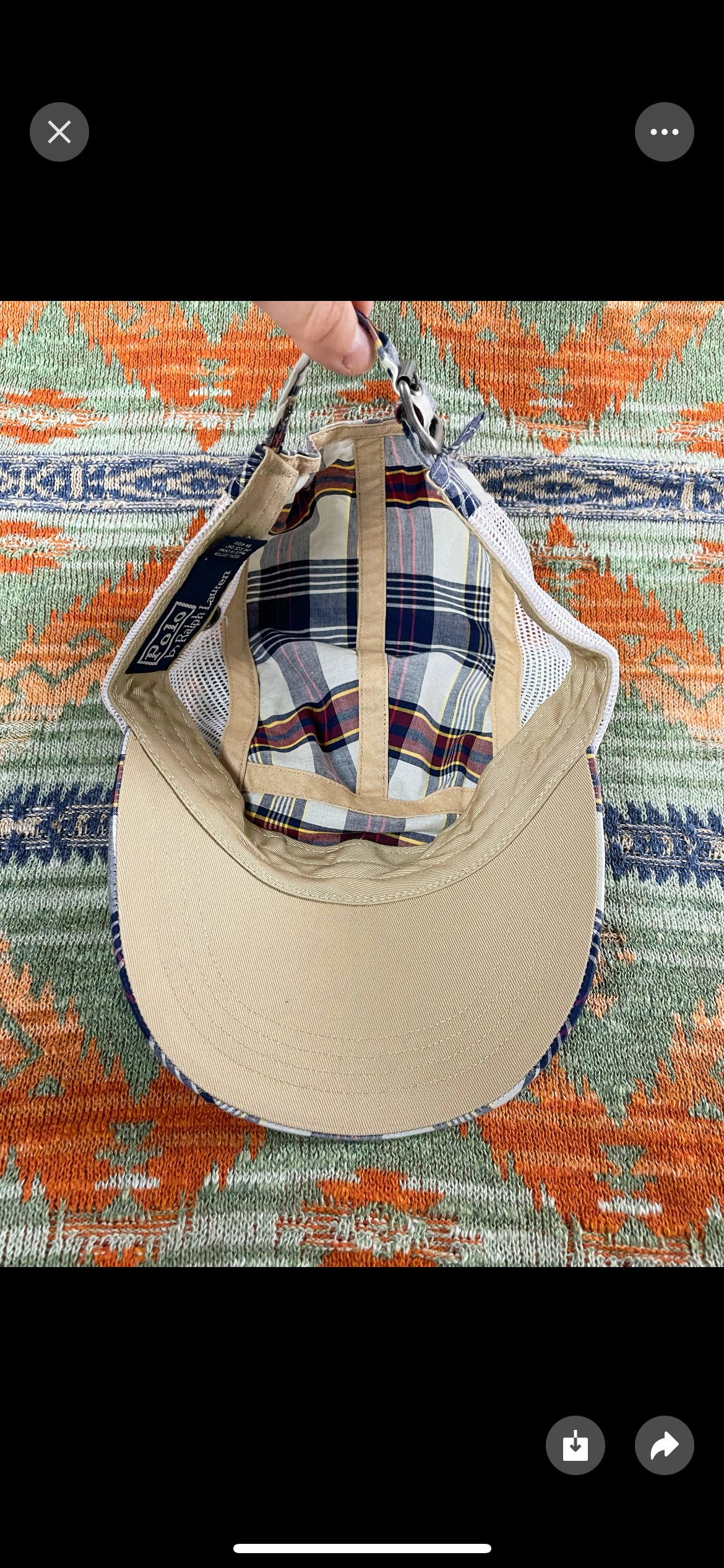 Polo Ralph Lauren Polo Ralph Lauren 5 panel Rare widen Peak Baseball Hat Cap Size ONE SIZE - 6 Thumbnail
