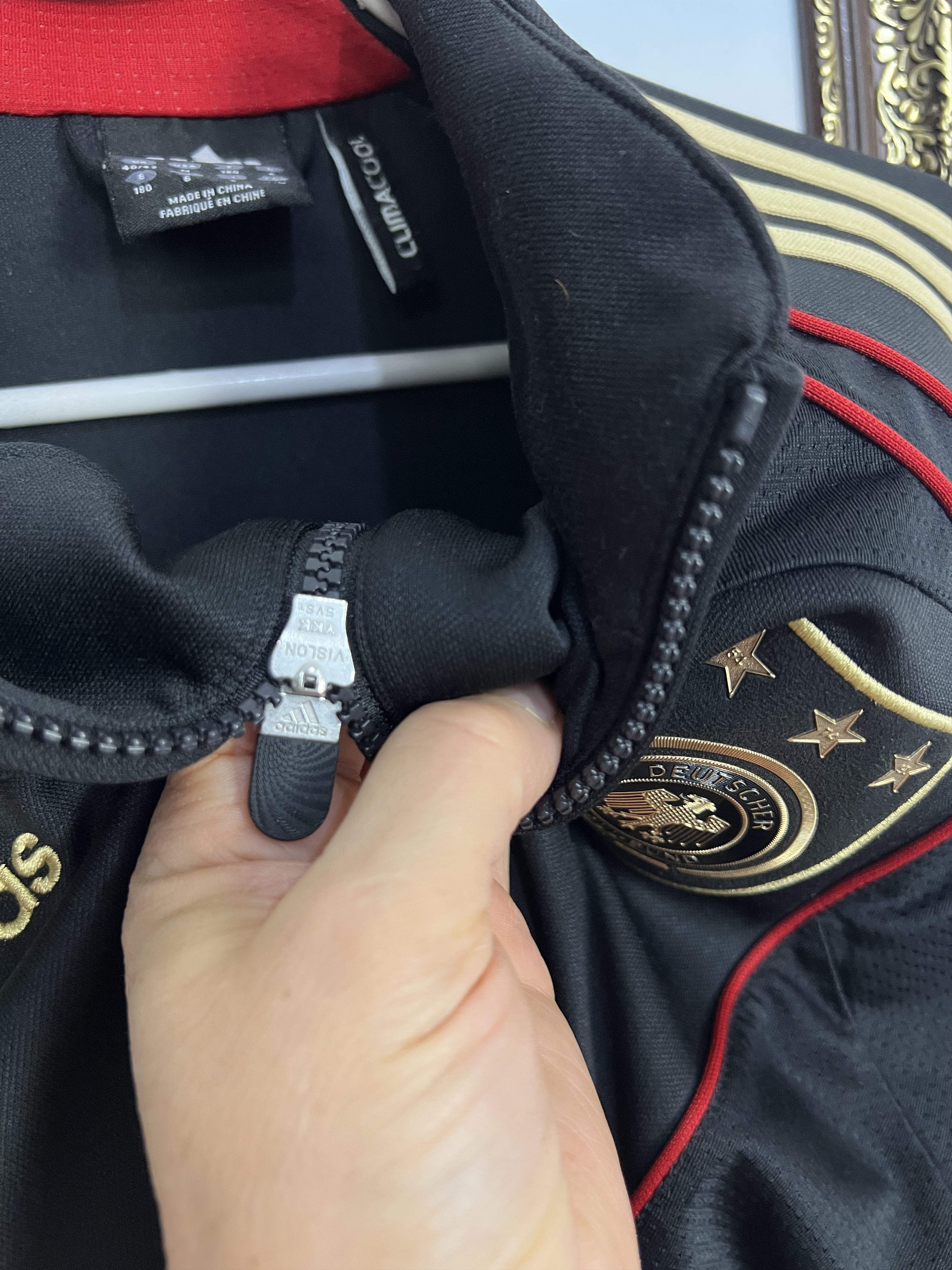 Adidas Germany Football National Jacket Soccer Track Top Zip Size US M / EU 48-50 / 2 - 5 Thumbnail