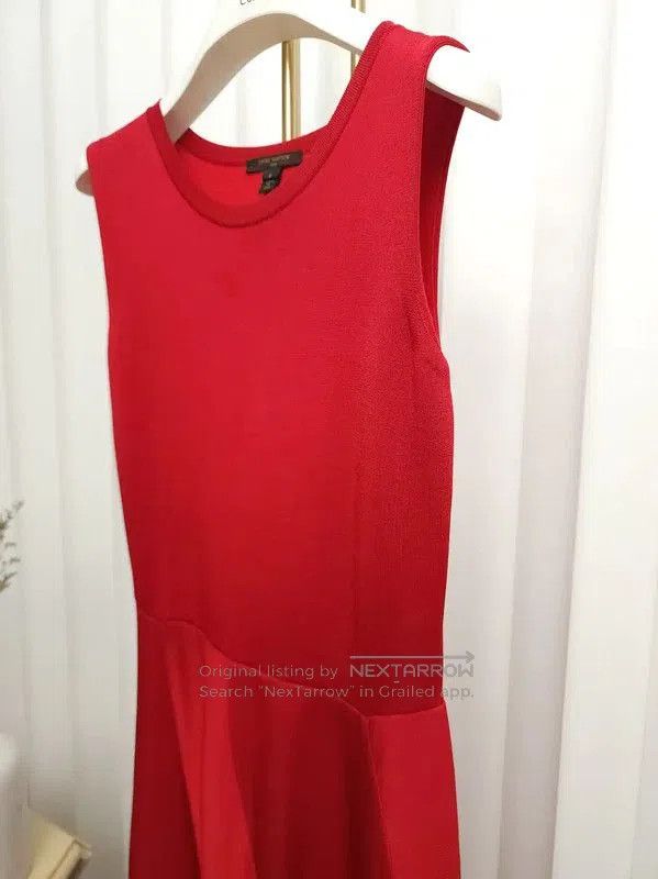 Louis Vuitton Louis Vuitton Red Wool Blend Dress for Ladies . Size S / US 4 / IT 40 - 5 Thumbnail