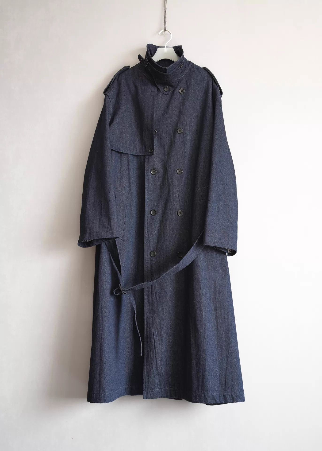 Yohji Yamamoto Yohji Yamamoto 23AW DB Asymmetric Military Trench Coat Size US L / EU 52-54 / 3 - 1 Thumbnail