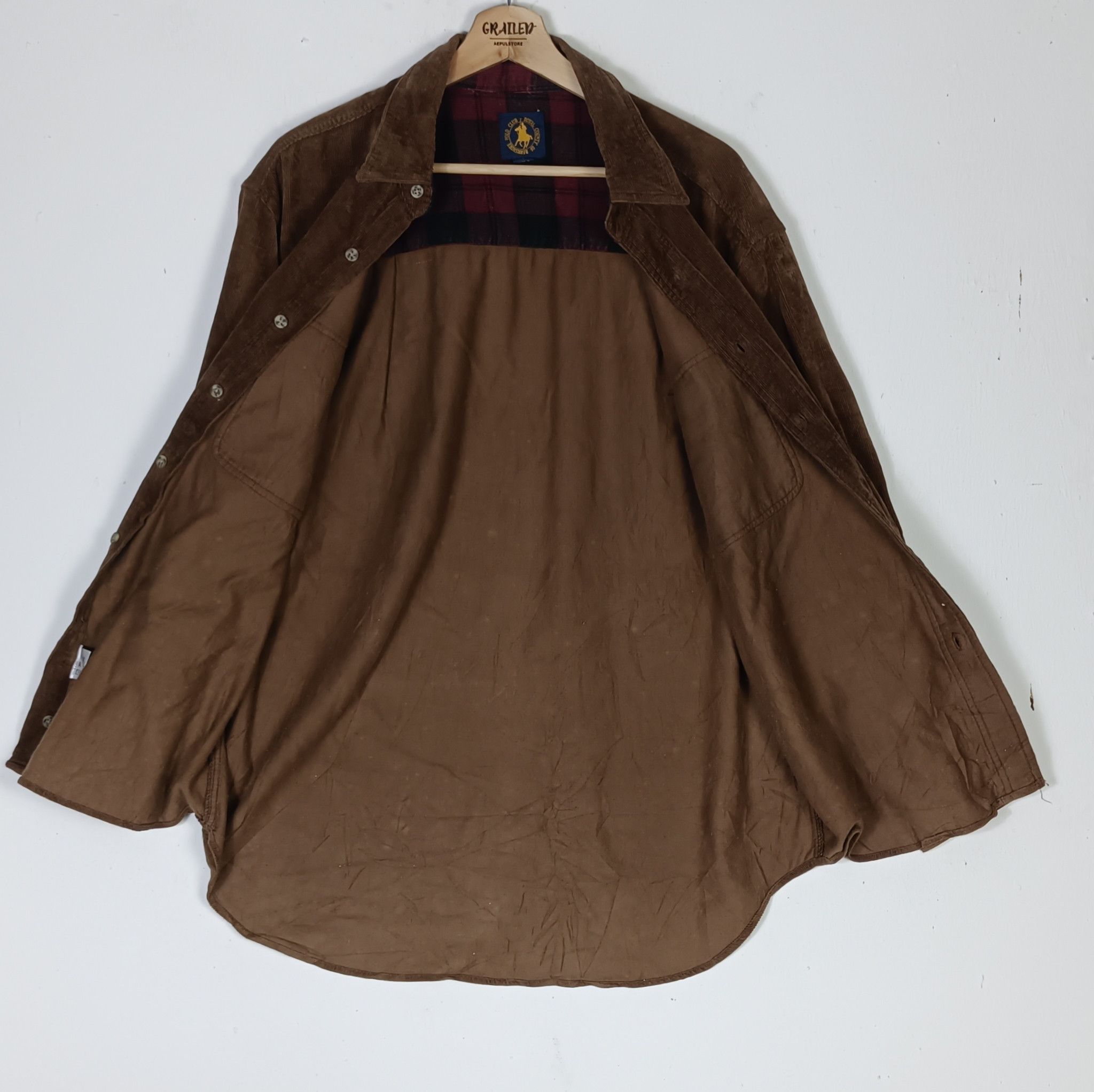 Polo Ralph Lauren × Vintage Polo Royal Club Country Corduroy Button Up Size US L / EU 52-54 / 3 - 3 Thumbnail