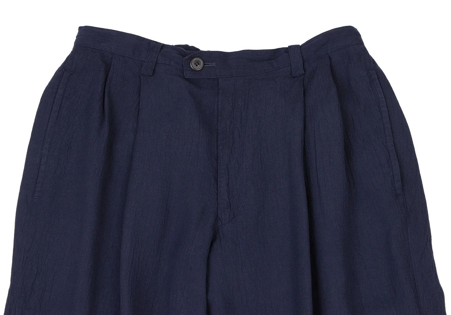 Issey Miyake Indigo Dyed Two-Tuck Pants L-XL in Dark Blue Size US 36 / EU 52 - 2 Thumbnail