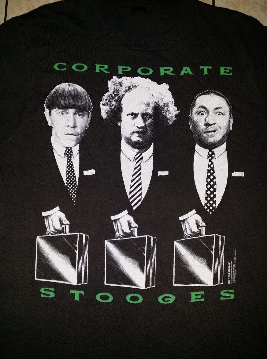 Vintage VINTAGE 90'S THE THREE STOOGES MOVIES 1991 T SHIRT Size US L / EU 52-54 / 3 - 3 Thumbnail