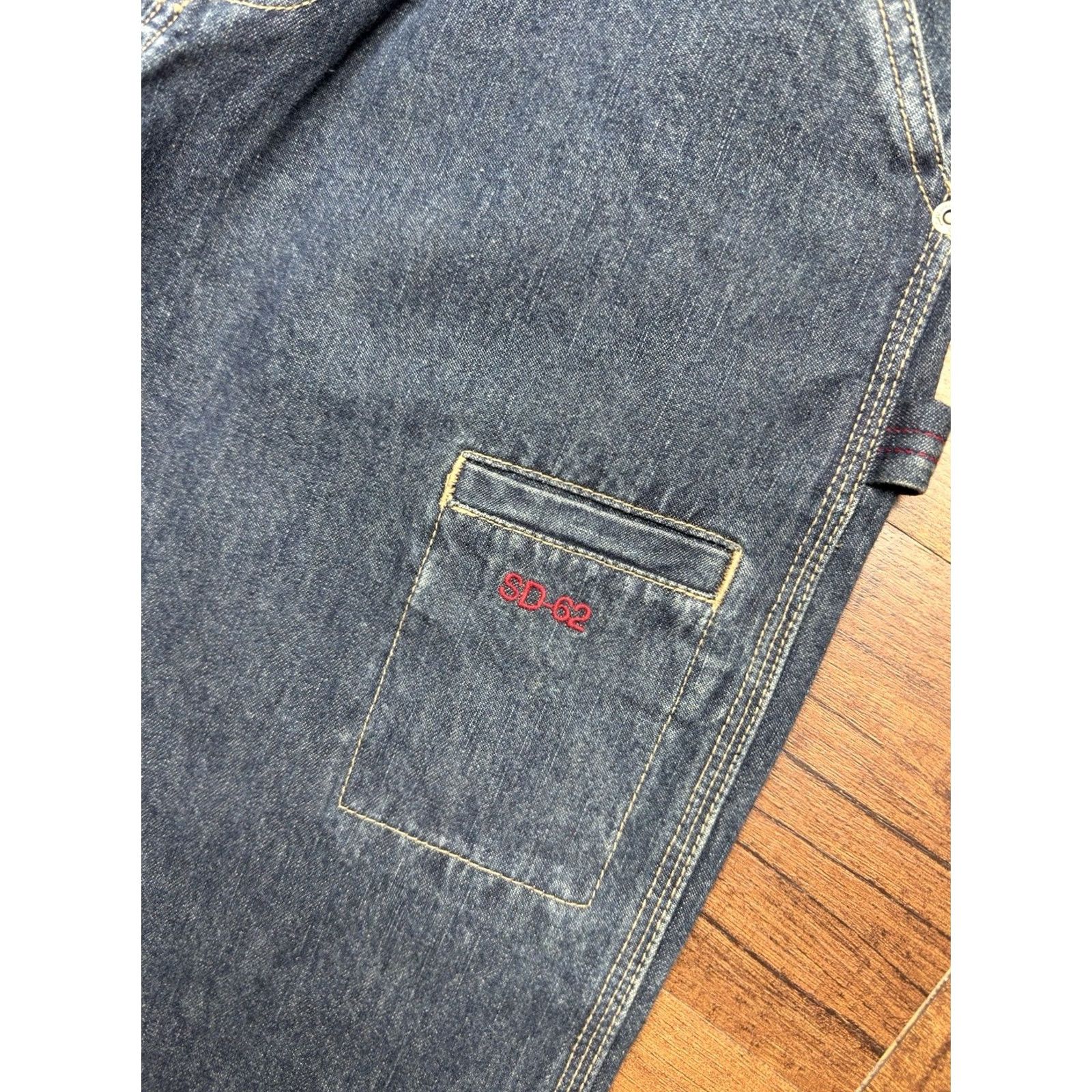 Denime VINTAGE Sonoma Jeans Men’s Denim Straight Baggy Carpenter 32X30 NWT blue Belted 90s 00s Mens Size US 32 / EU 48 - 5 Thumbnail