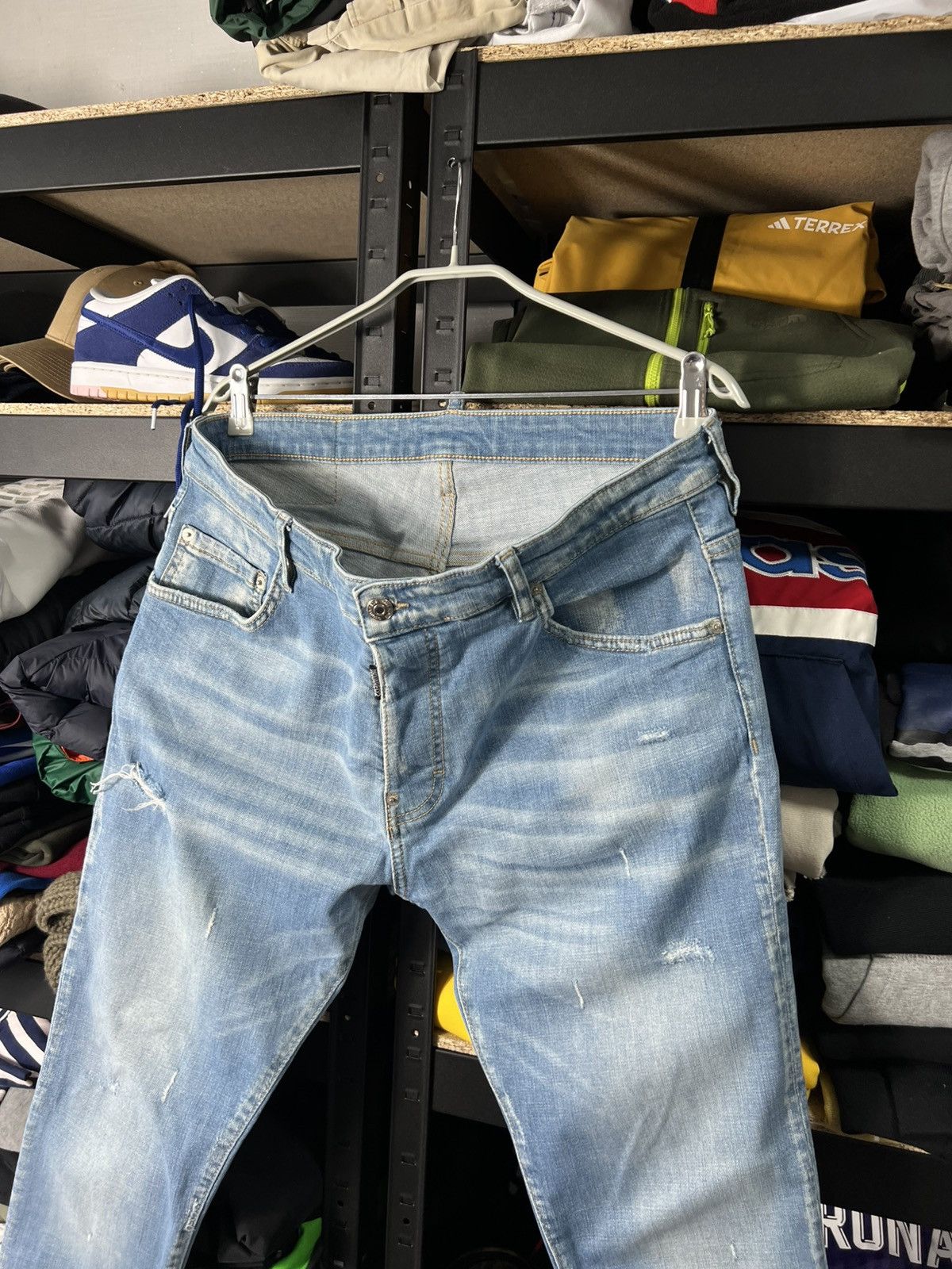 Dsquared2 Dsquared2 Light Wash Distressed Jeans Size 52 Slim Fit Italy Size US 36 / EU 52 - 2 Thumbnail