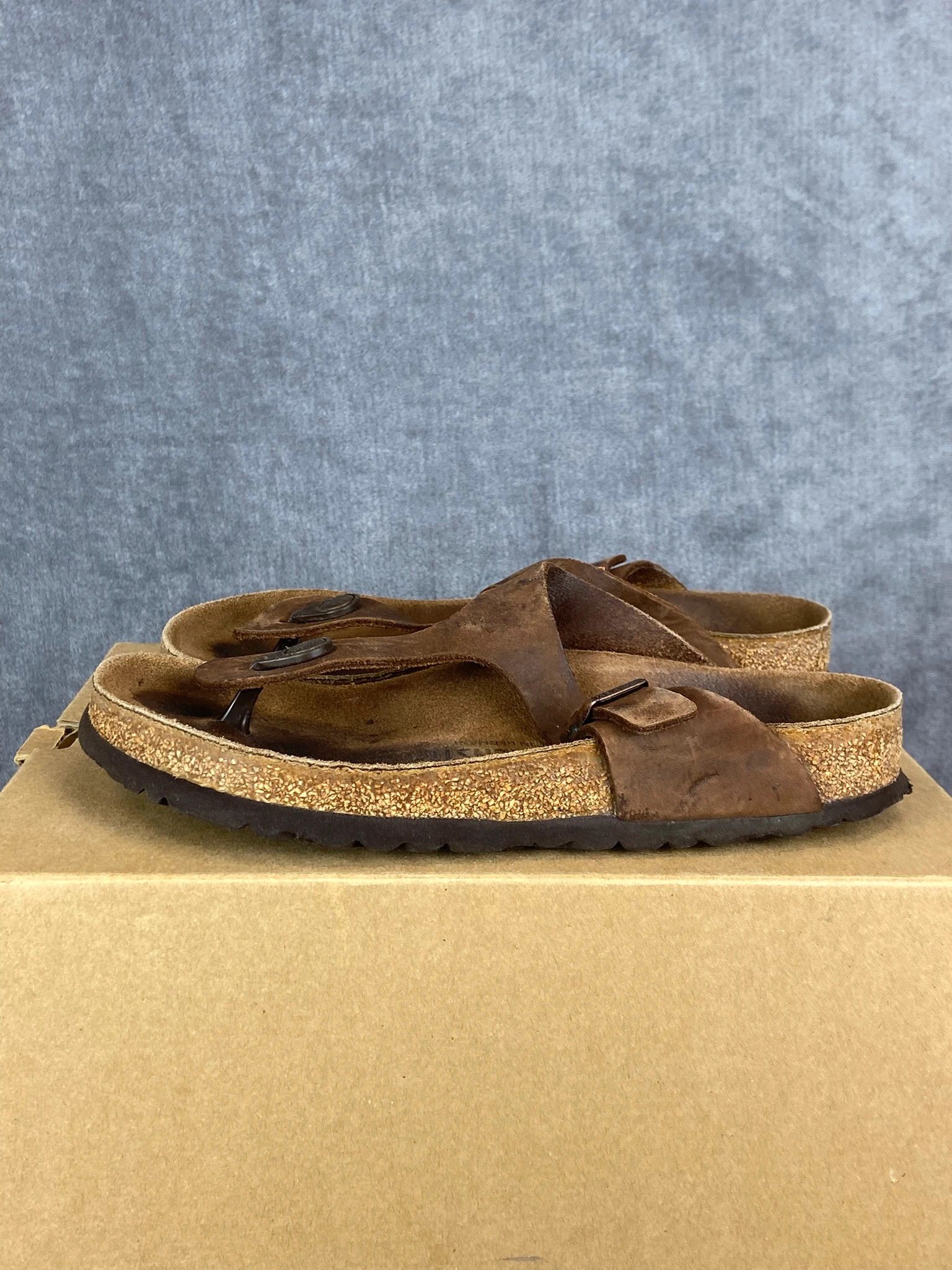 Birkenstock Birkenstock Brown Leather Sandals Size 38 Size US 5.5 / EU 38 - 2 Thumbnail