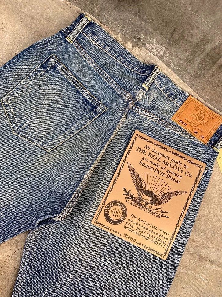 The Real McCoy's The REAL McCOY'S Size XL001XX WASHED Heavy Wash Slim Fit Je Size US 39 - 4 Thumbnail