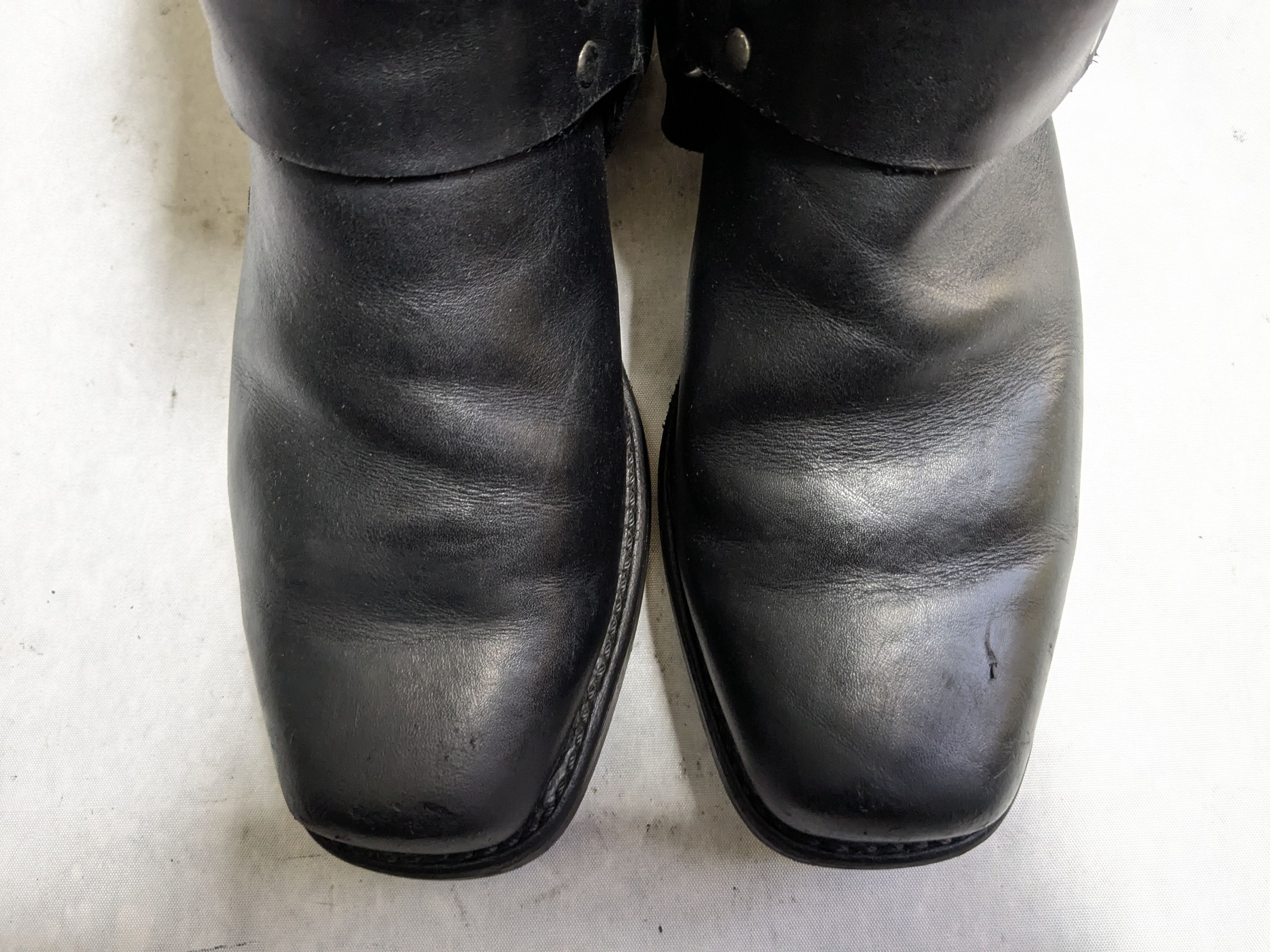Frye Frye Harness Black Leather 9 M Leather Buckle Size US 9 / EU 42 - 7 Thumbnail