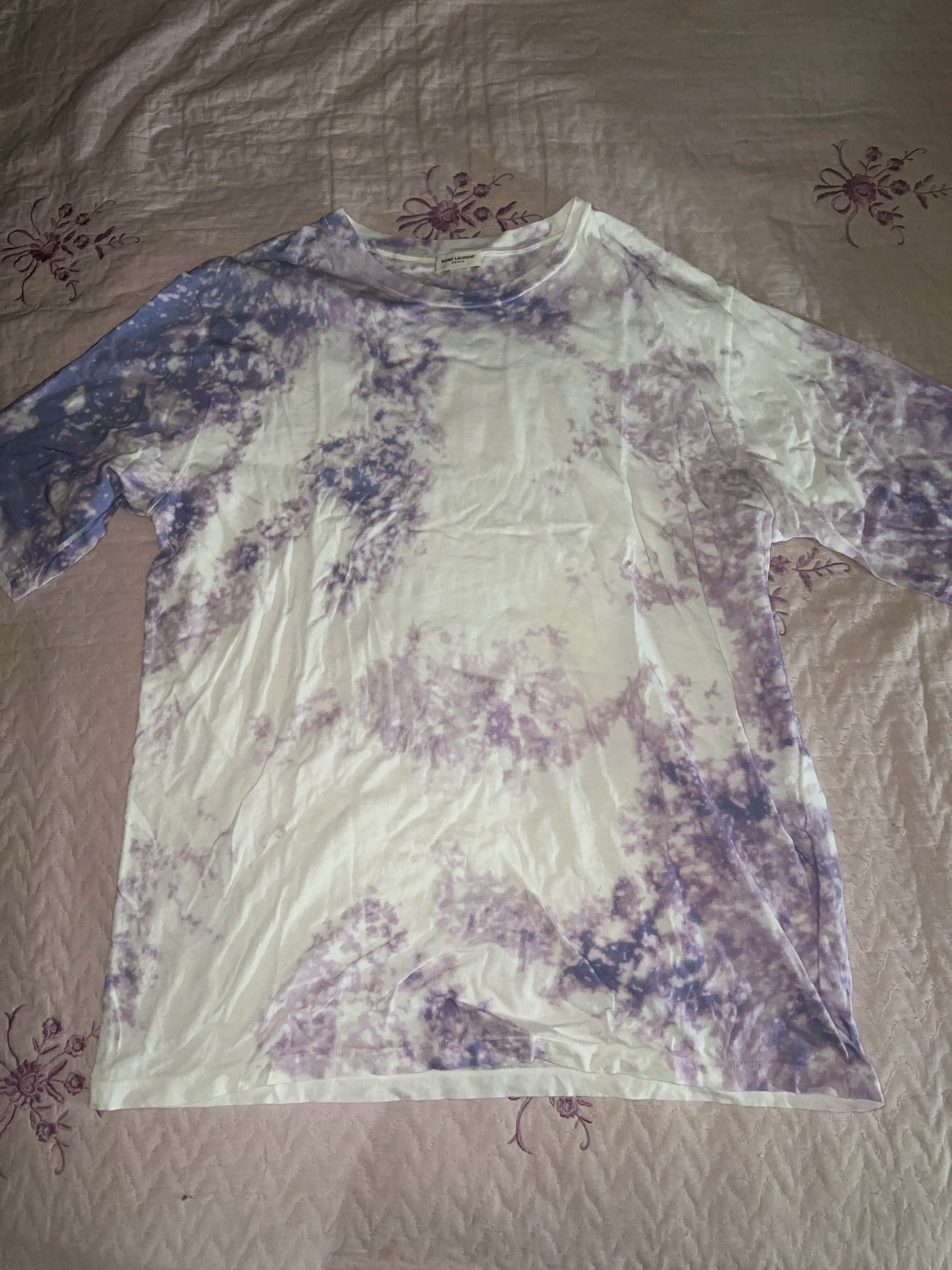 Saint Laurent Paris Saint Laurent Tie-Dye T-Shirt Size L Size US L / EU 52-54 / 3 - 1 Thumbnail