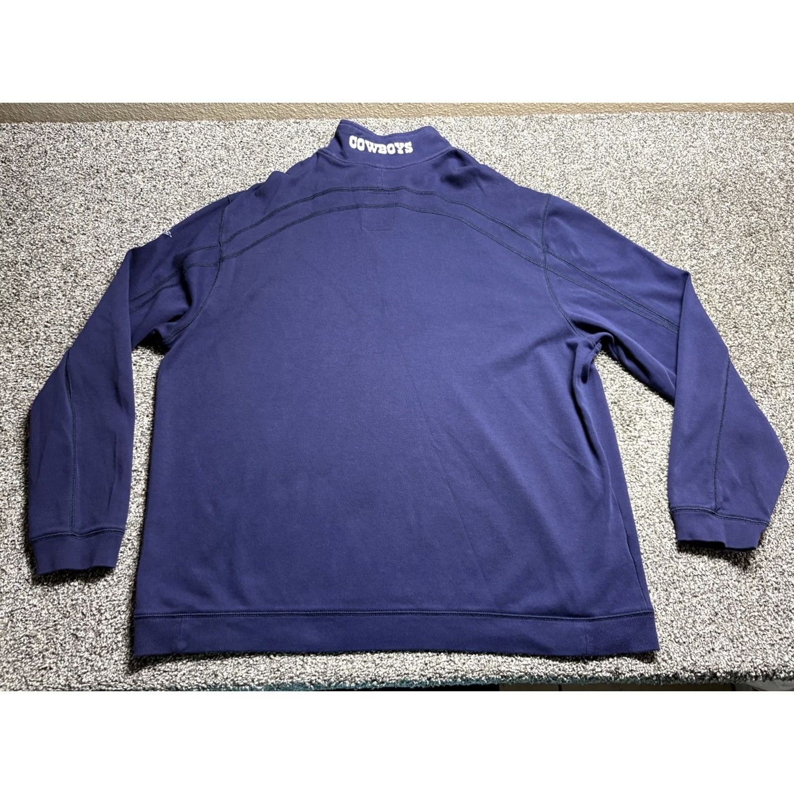 Tommy Bahama VINTAGE Tommy Bahama Dallas Cowboys 1/4 Zip Mens 2XL Blue Sweater Size US XXL / EU 58 / 5 - 2 Thumbnail
