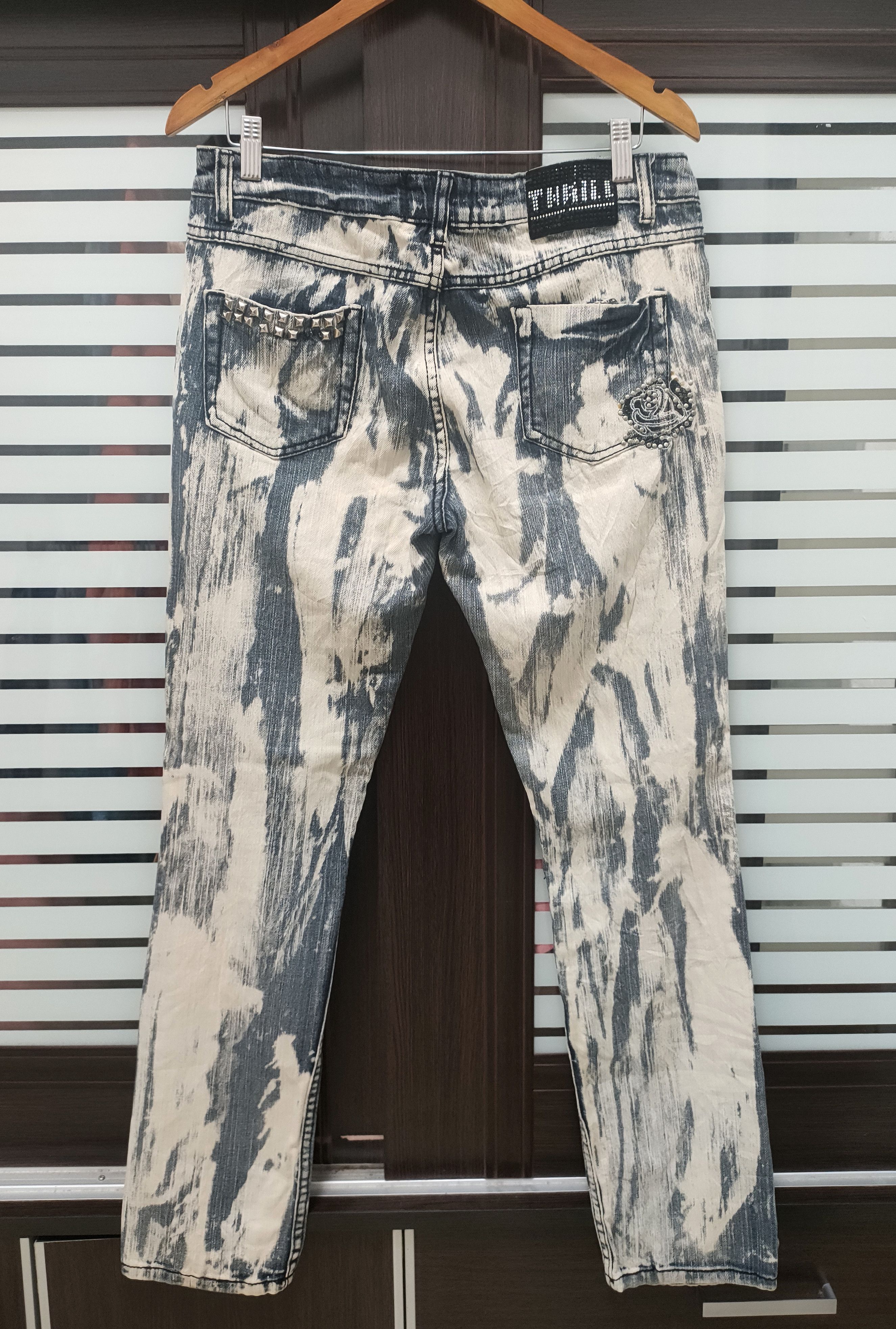 If Six Was Nine 🔥 Distressed Thrill Streetwear Slim Fit Jeans🔥 Size US 35 - 9 Thumbnail