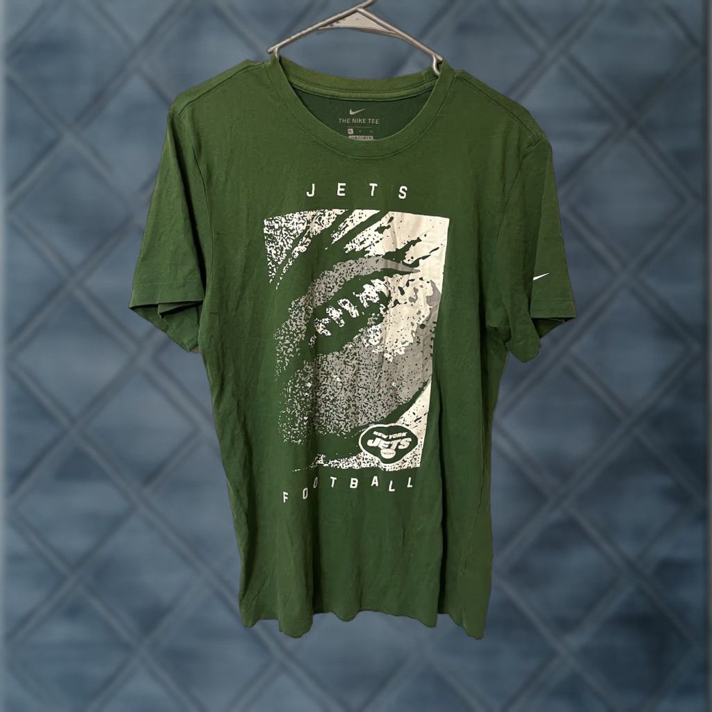 Nike VINTAGE Nike T-shirt Men Small Green New York Jets Size US S / EU 44-46 / 1 - 1 Thumbnail
