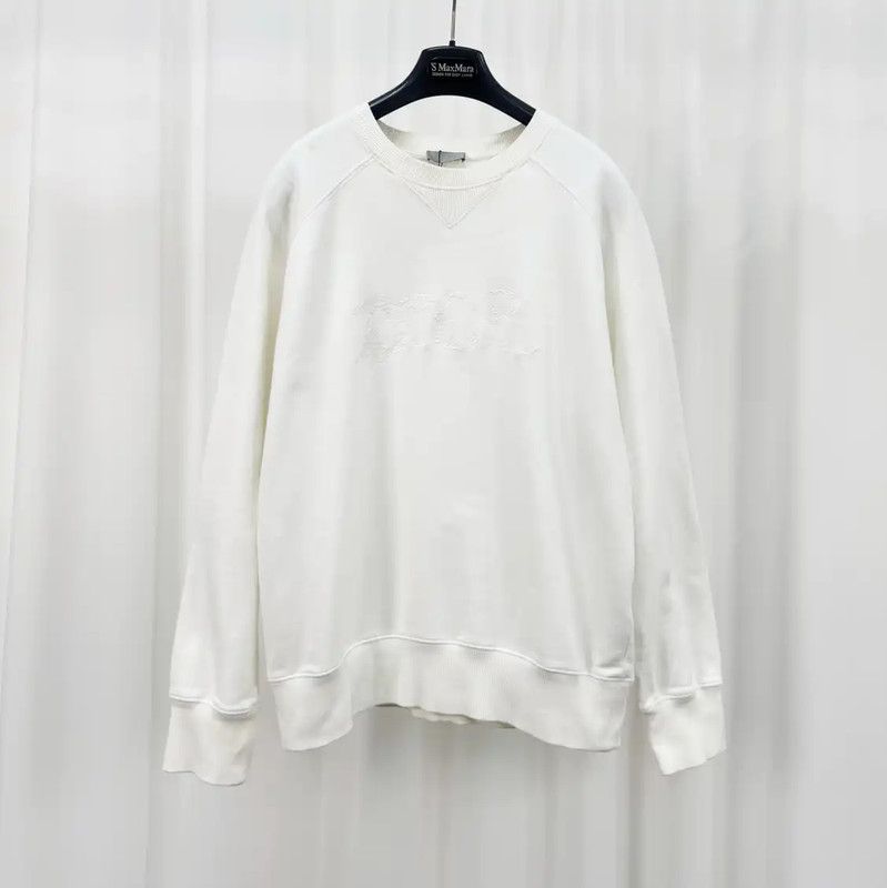 Dior Men's Long Sleeve White Sweatshirt 0089