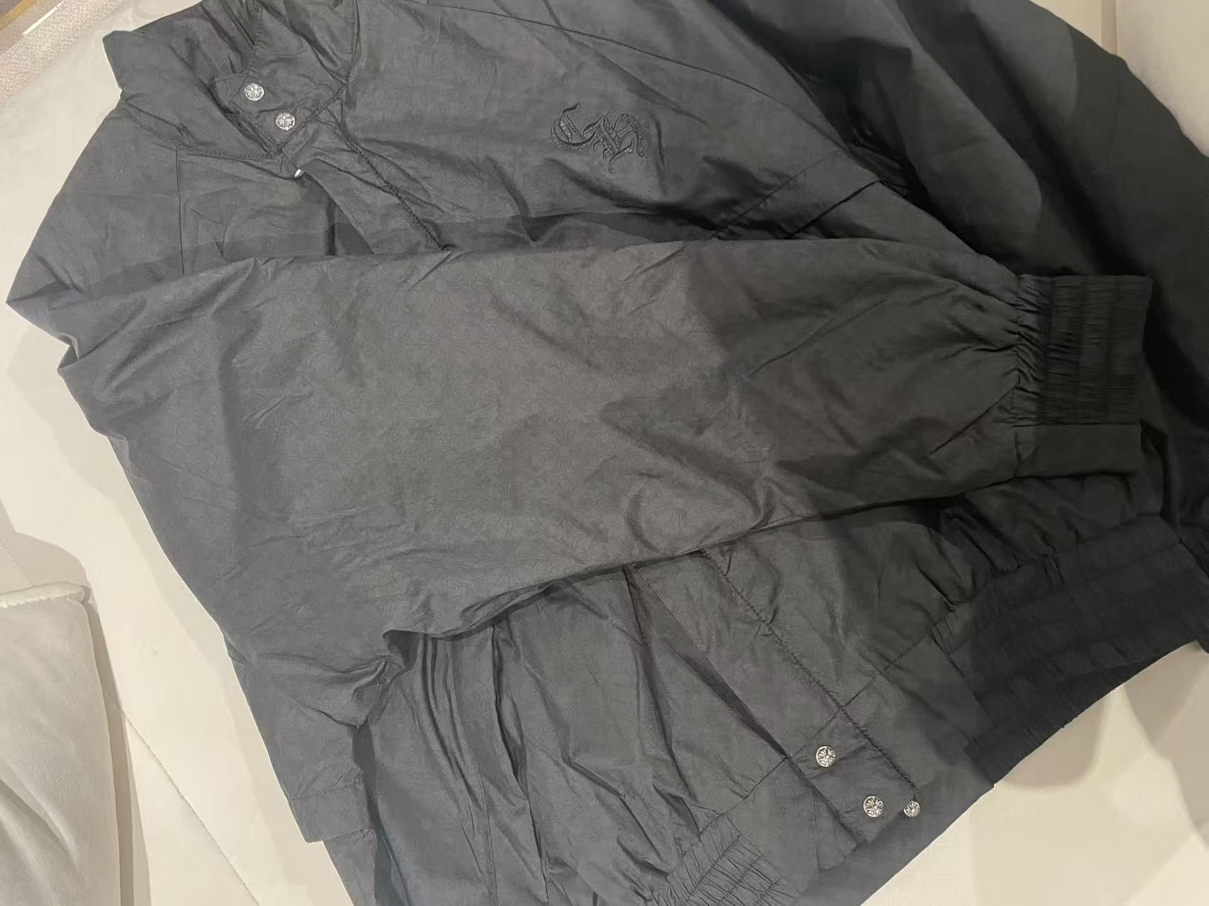 Chrome Hearts Chrome Hearts Black Script Logo Windbreaker Jacket Size L / US 10 / IT 46 - 8 Thumbnail