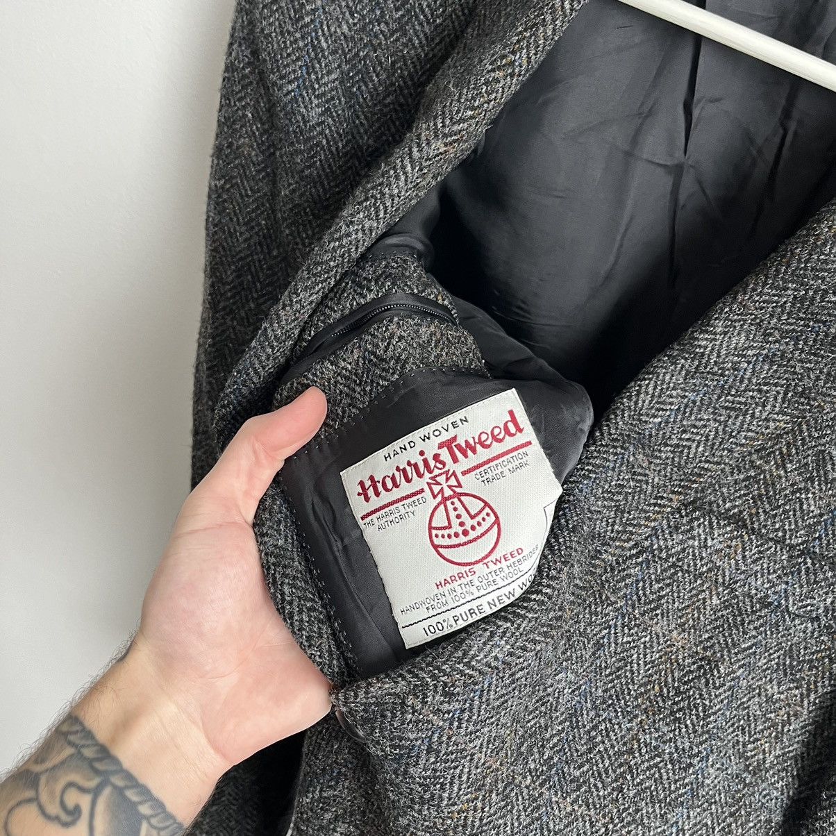 Harris Tweed Vintage Harris Tweed Gray Blazer Size 46R - 4 Thumbnail