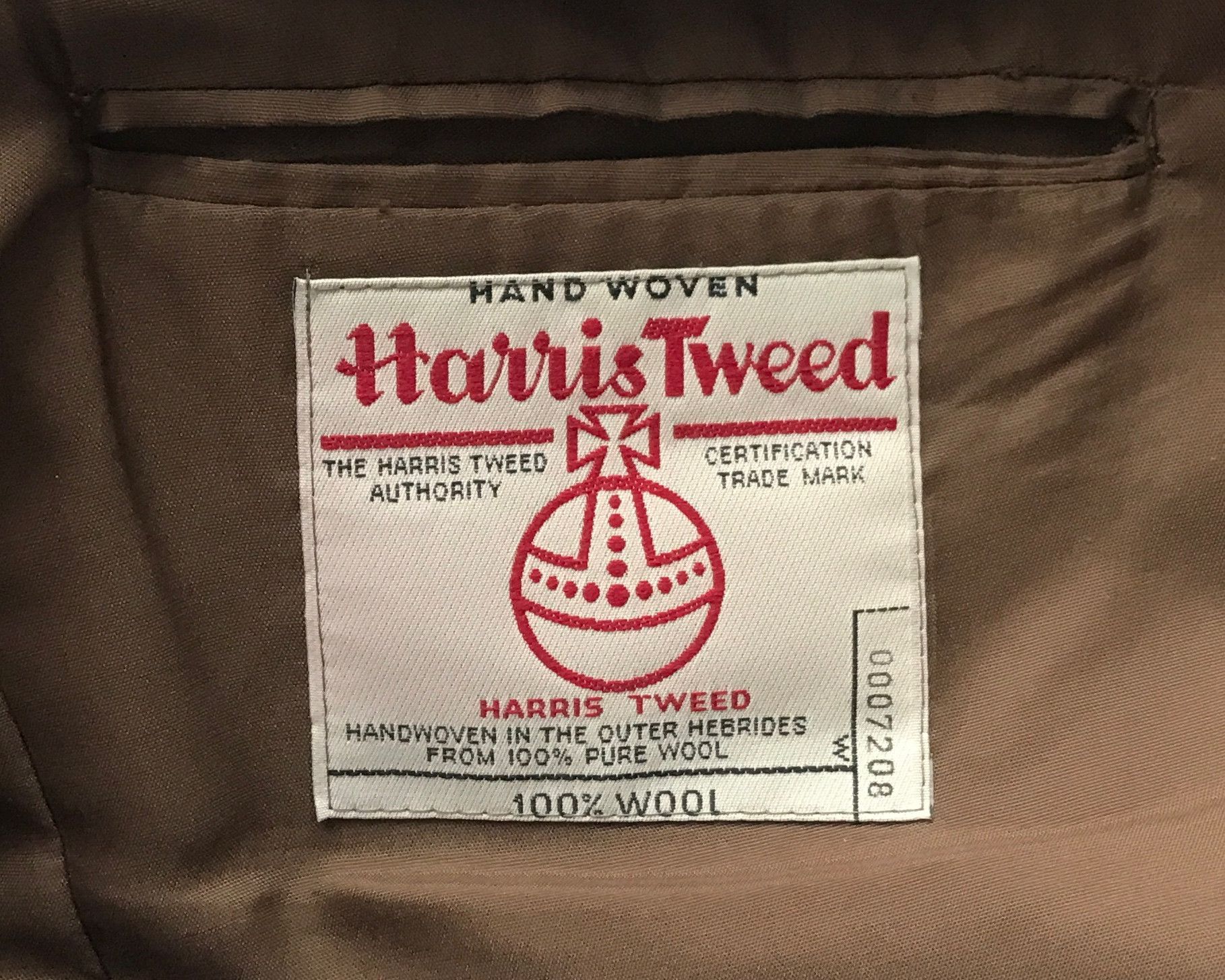 Harris Tweed VINTAGE Y2K HARRIS TWEED HAND WOVEN WOOL BLAZER 44 REG Size 44R - 6 Thumbnail