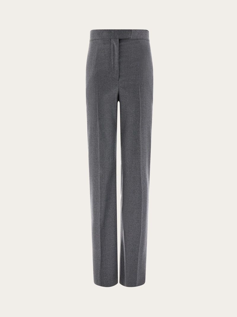 Salvatore Ferragamo o1s1rm0126 High Waist Pant in Grey Size 26" / US 2 / IT 38 - 1 Thumbnail