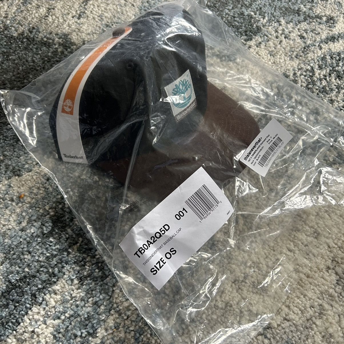 Timberland × thisisneverthat TNT TiMBERLAND WASHED 2-TONE CAP BLACK CANVAS BROWN SUEDE Size ONE SIZE - 11 Thumbnail