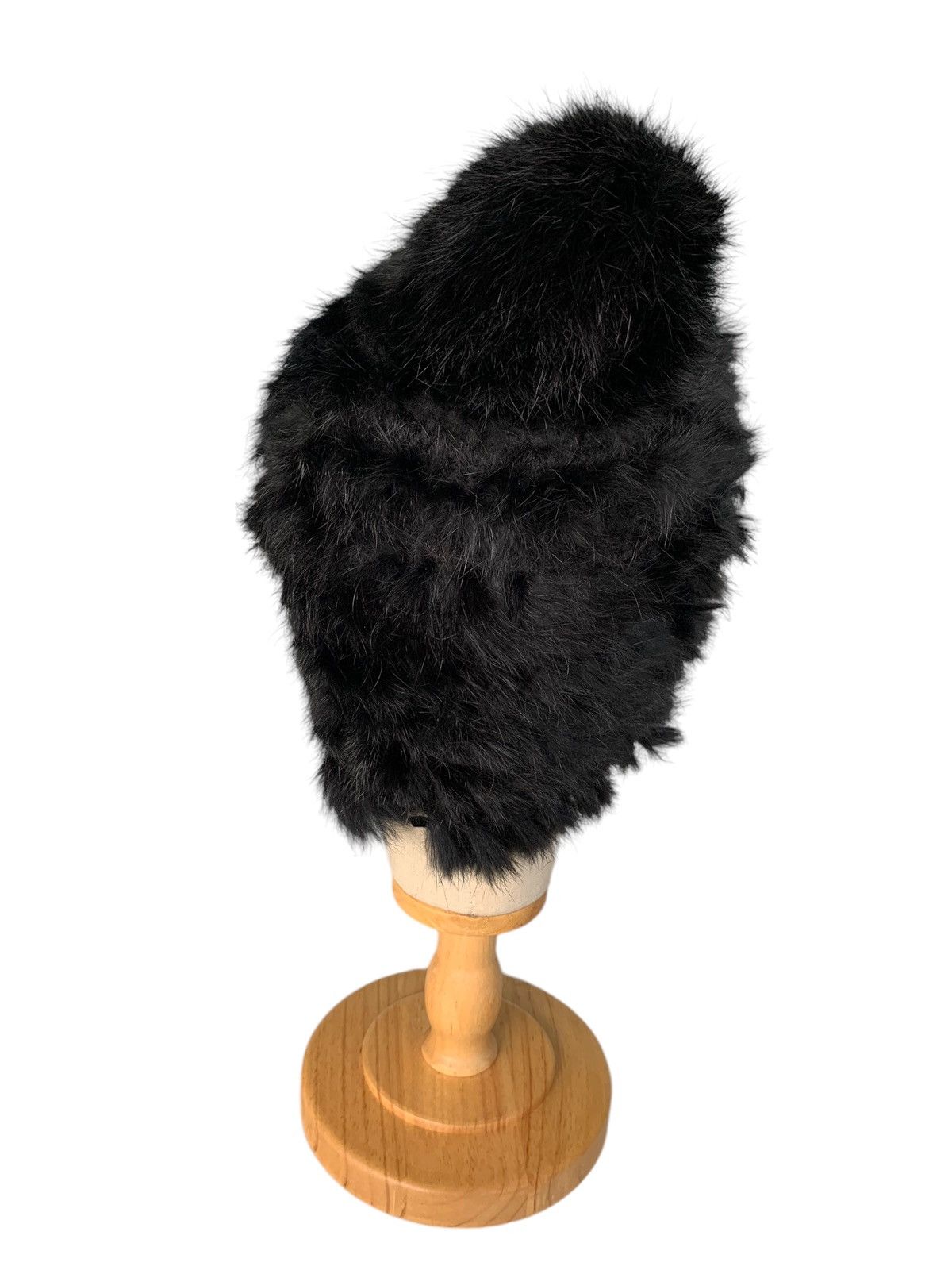 If Six Was Nine × Tornado Mart Punk Bondage Style Fur knitted Beanie Hats Size ONE SIZE - 8 Thumbnail